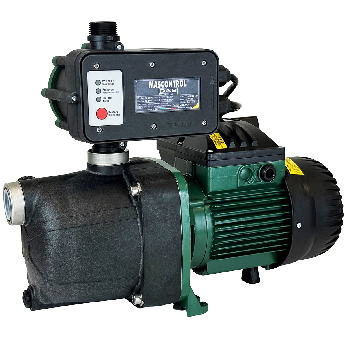 DAB 1HP Jetcom 132 with Mas Control