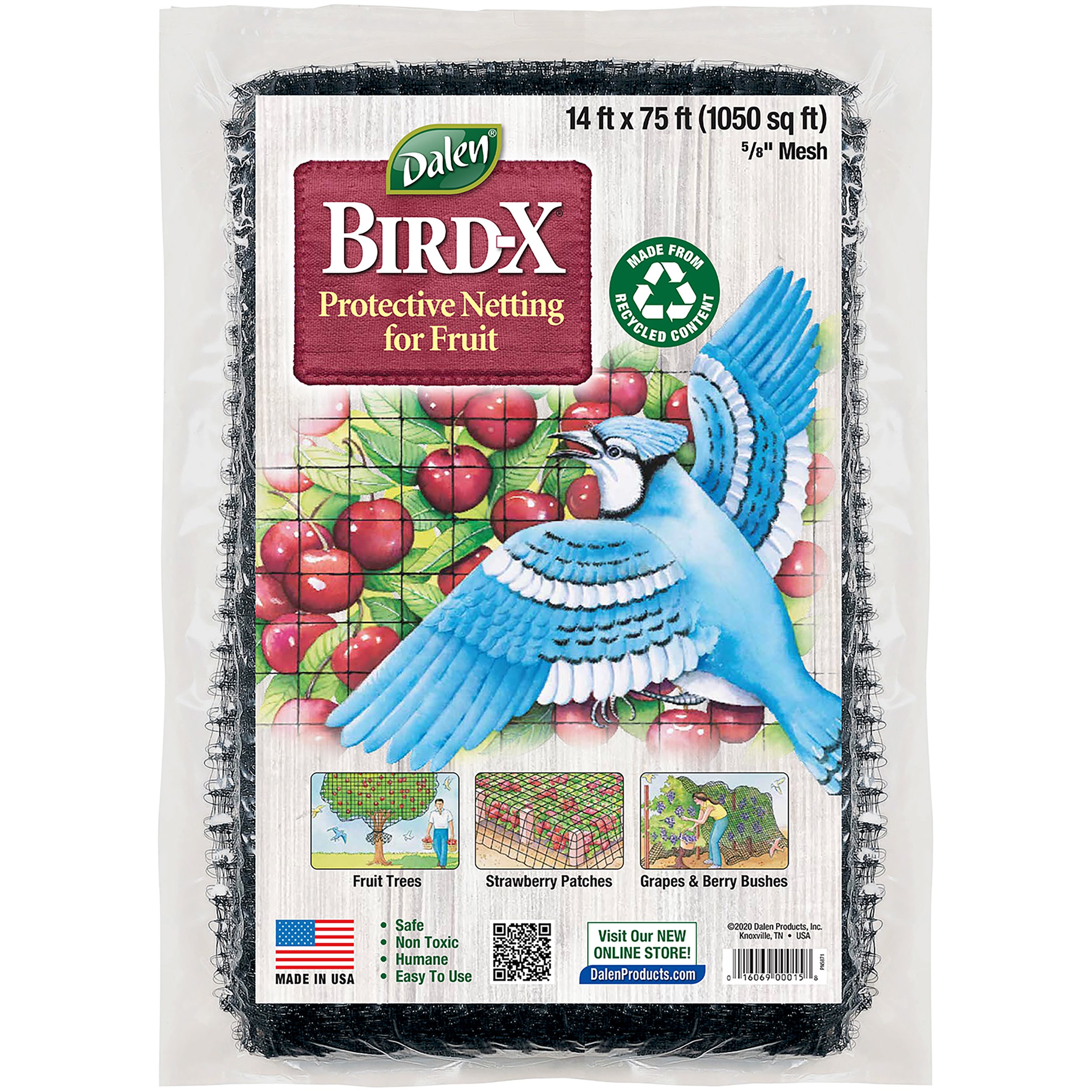 Dalen 14'x75' Bird X Protective Netting — priced per each; minimum 6; multiples of 6