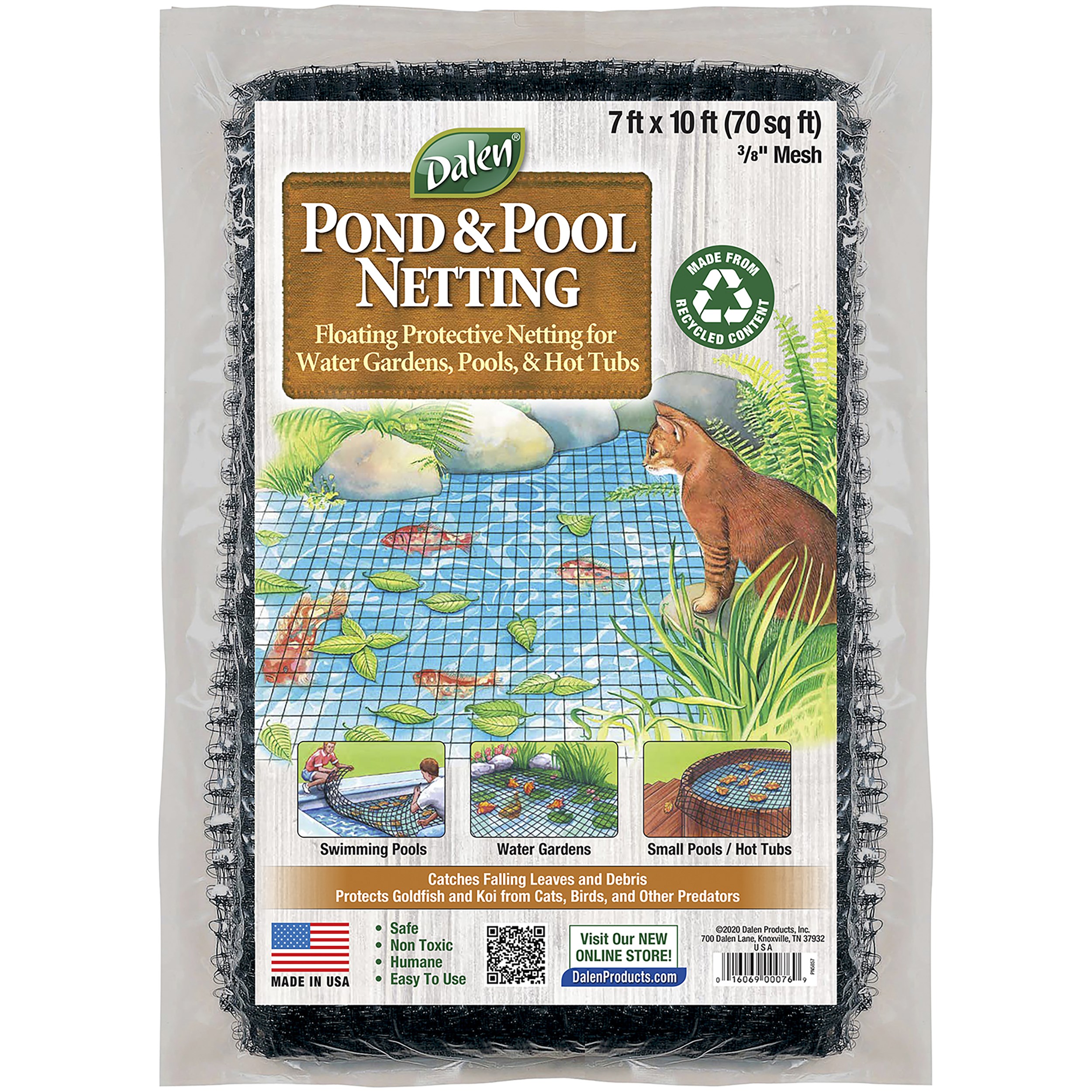 Dalen 7'x10' Pond Netting 3/8" Mesh — priced per each; minimum 18; multiples of 18