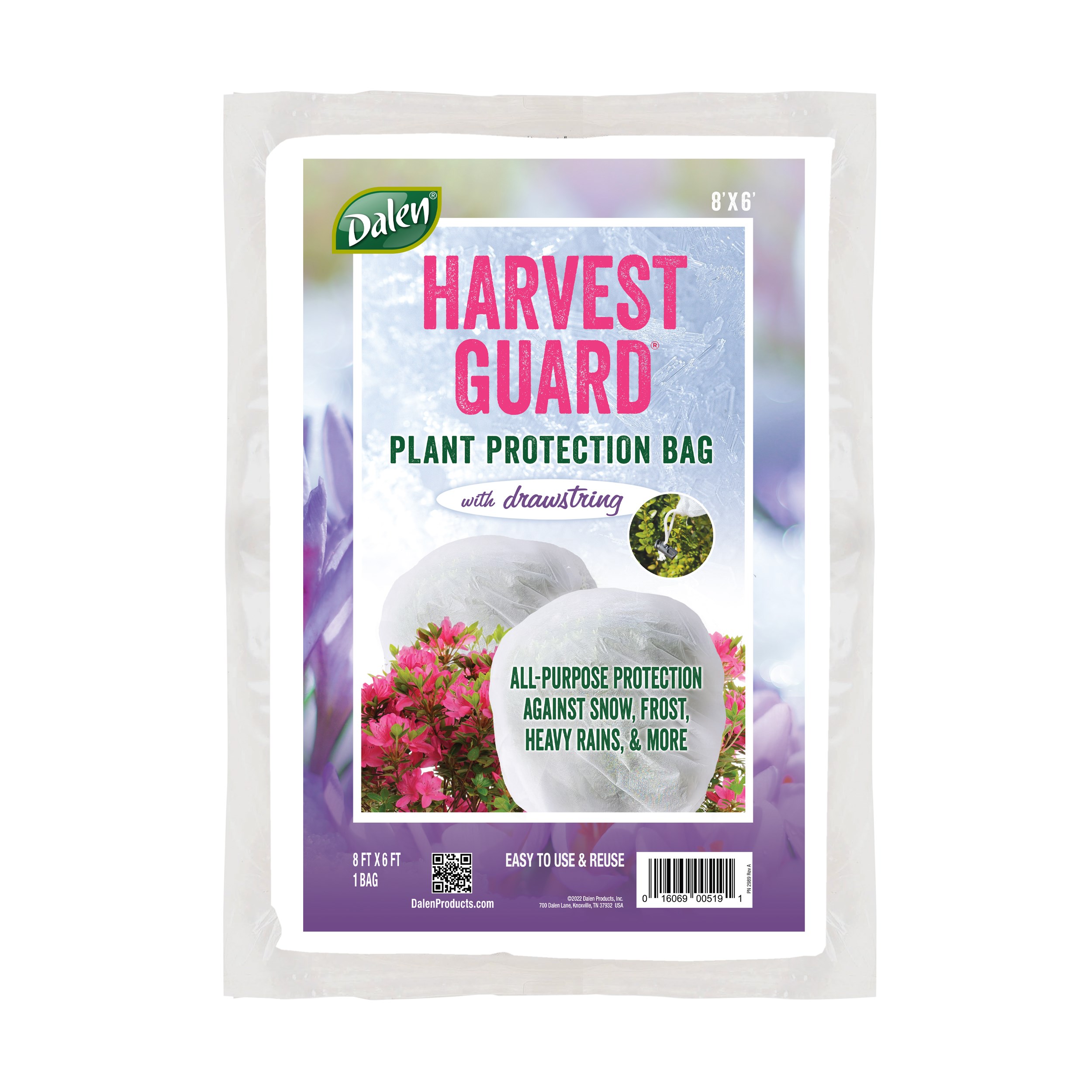 Dalen 8'x6' Harvest Guard Shrub Protection Bag — priced per each; minimum 12; multiples of 12