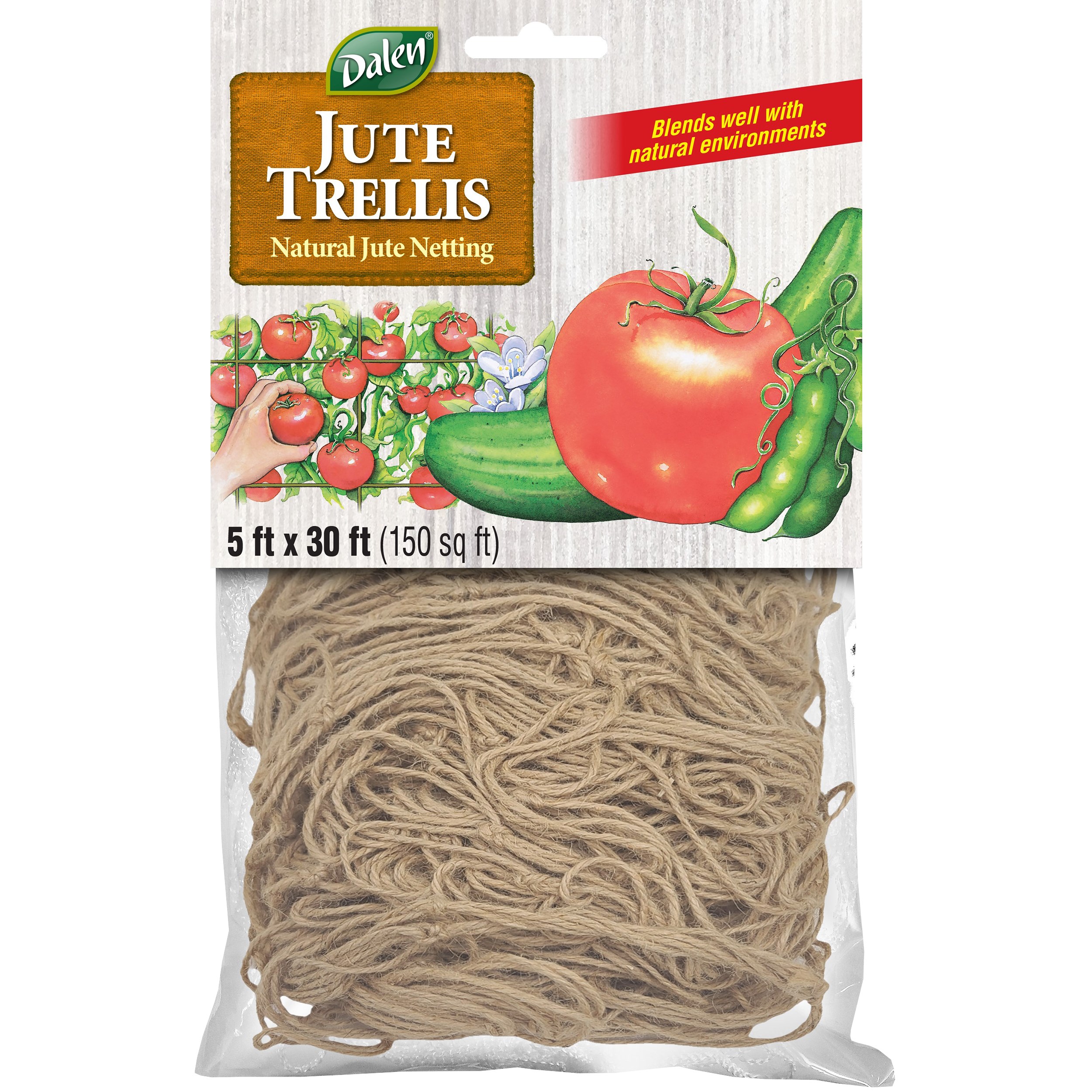 Dalen 5'x30' Jute Trellis 5" Mesh — priced per each; minimum 12; multiples of 12