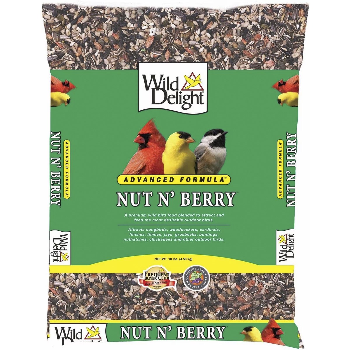 Wild Delight 10# Nut N' Berry Bird Seed — priced per each; minimum 4; multiples of 4