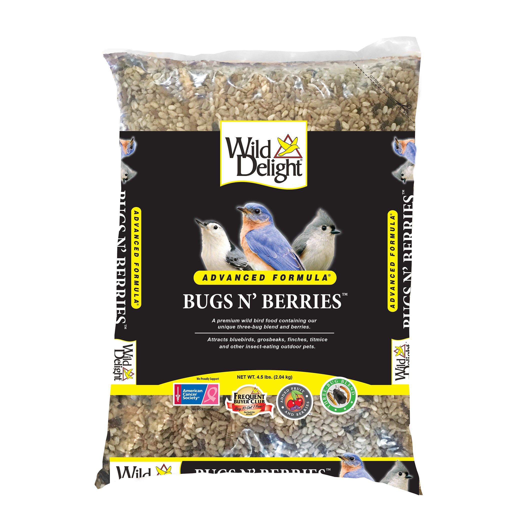 Wild Delight 4.5# Bugs N' Berries — priced per each; minimum 6; multiples of 6
