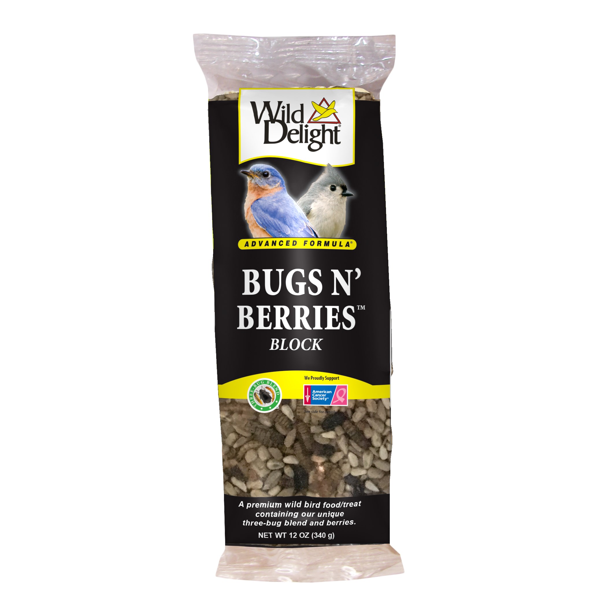 Wild Delight 12oz Bugs N' Berries Block — priced per each; minimum 10; multiples of 10