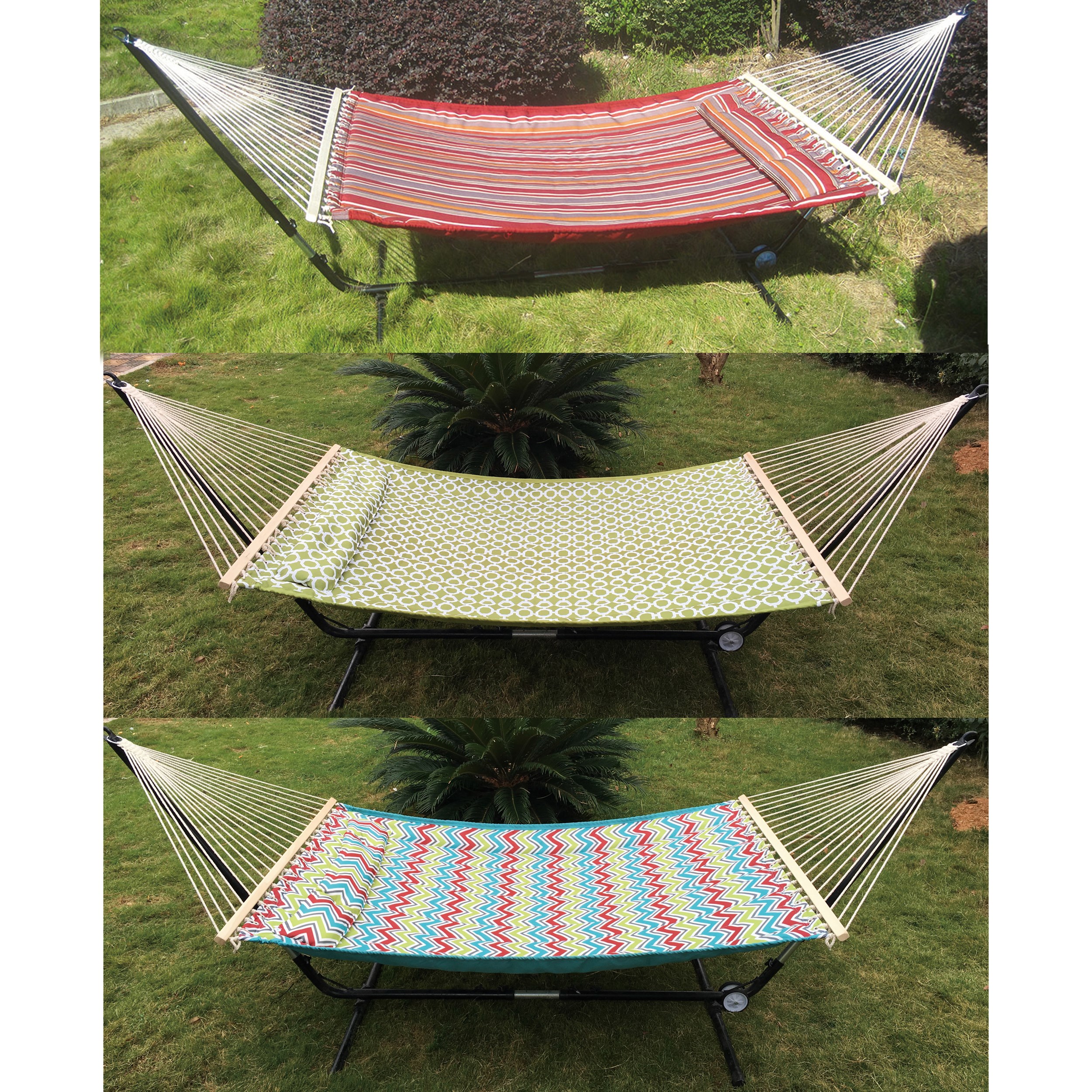 DDI Quilted Camping Hammock Bed Yellow
