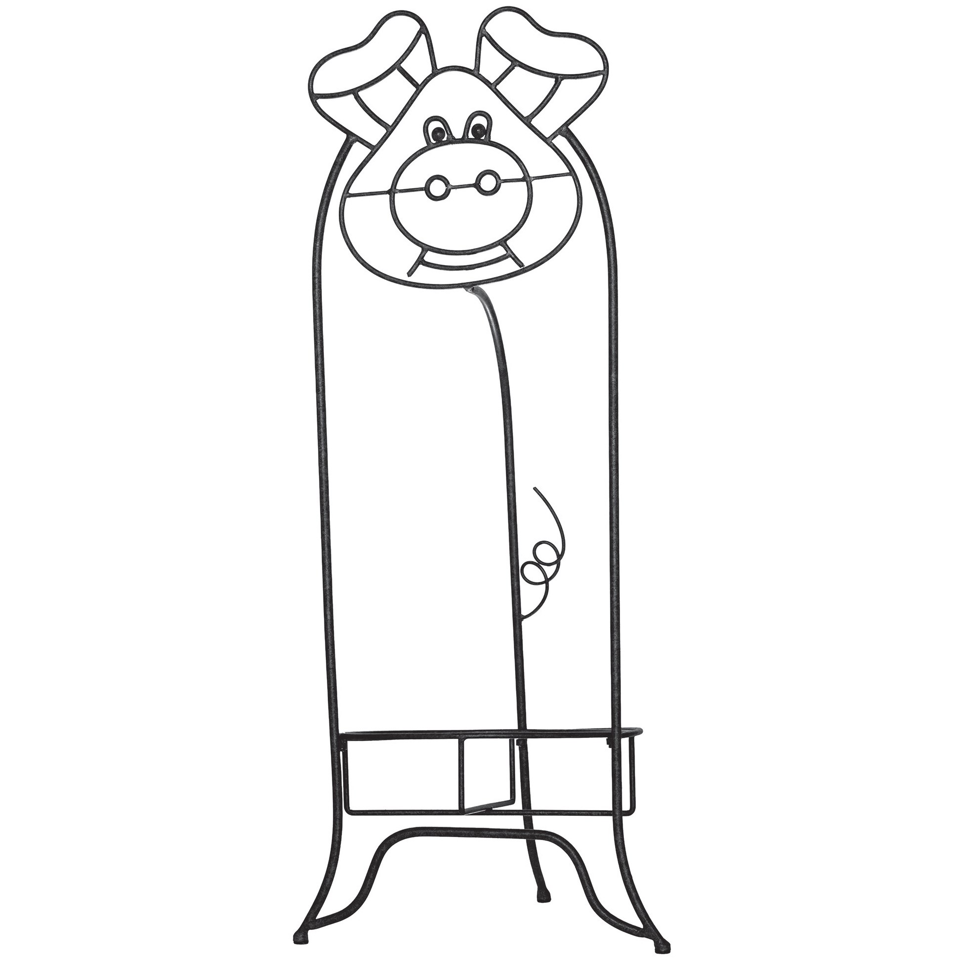 Deer Park Pig Planter Black — priced per each; minimum 3; multiples of 3