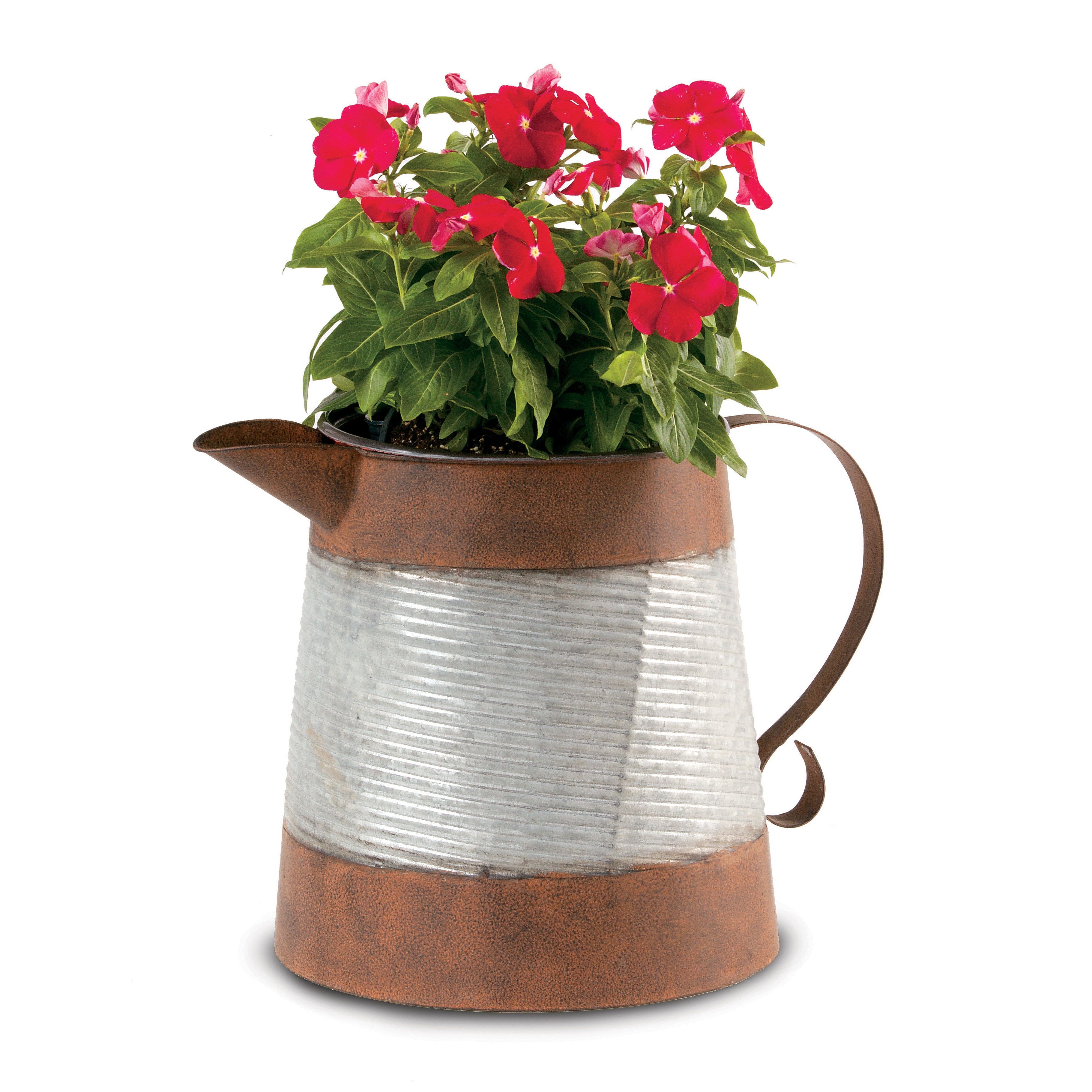 Deer Park Corrugated Pitcher Planter — priced per each; minimum 4; multiples of 4