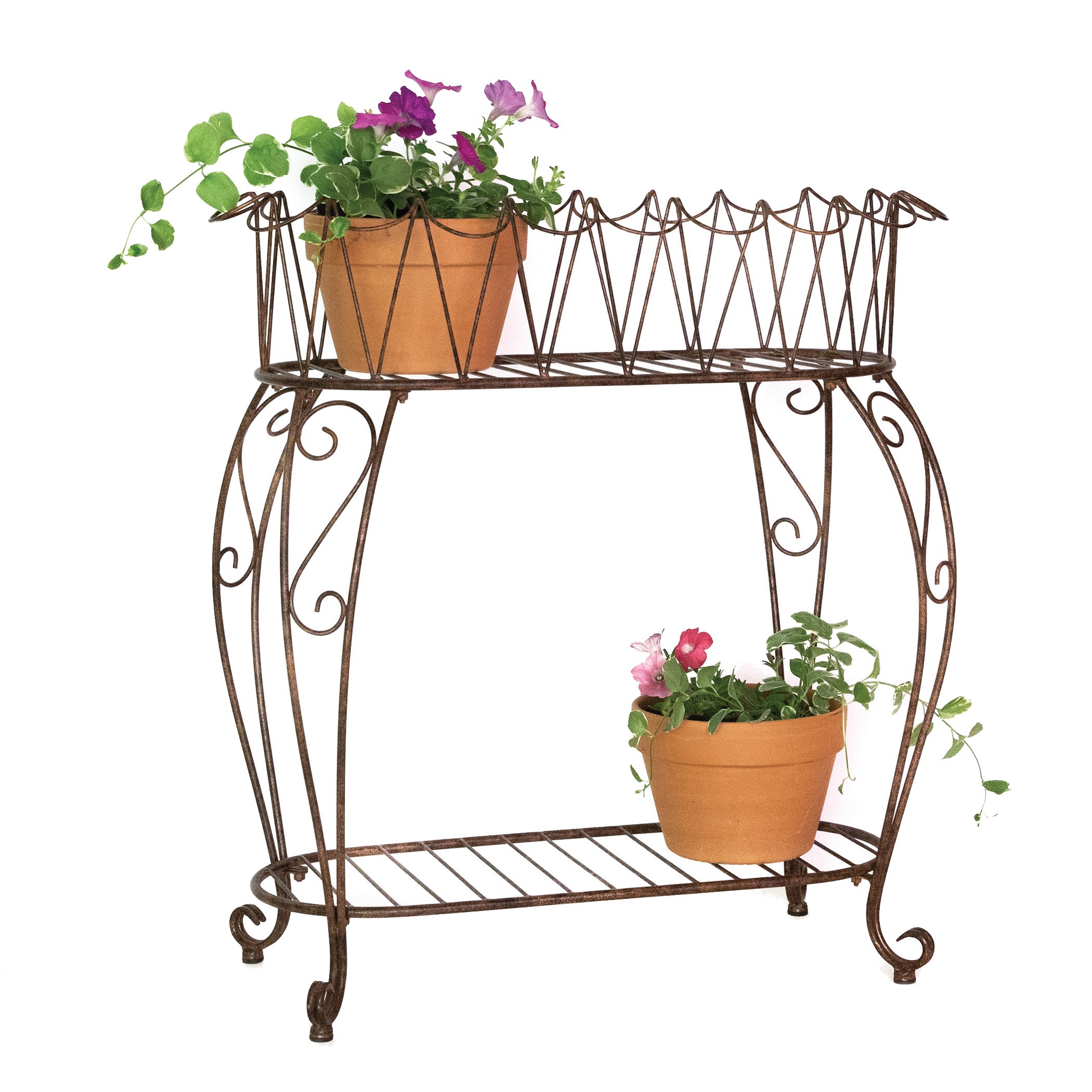 Deer Park Large Oval Wave Planter — priced per each; minimum 2; multiples of 2