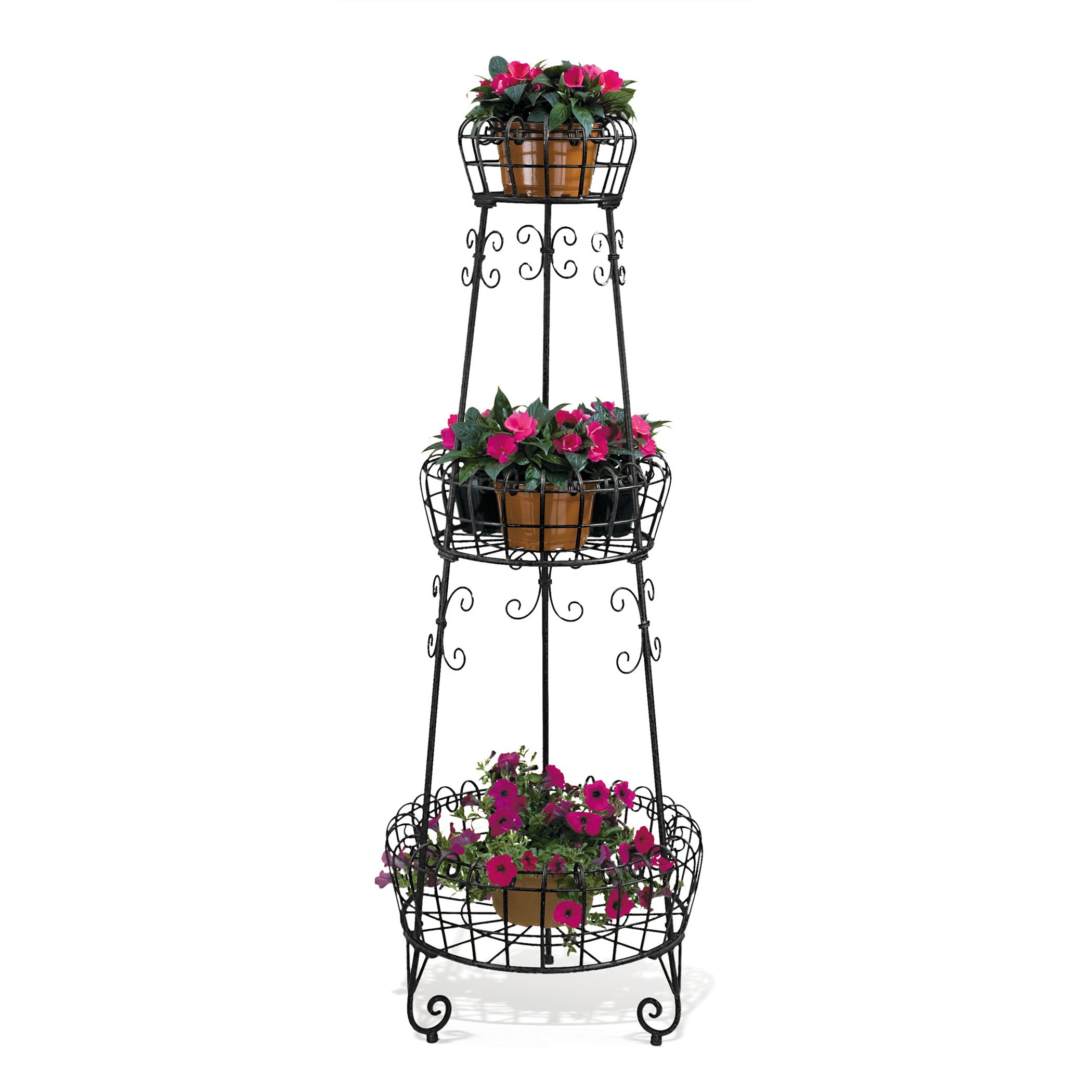 Deer Park 3 Tier French Planter Black