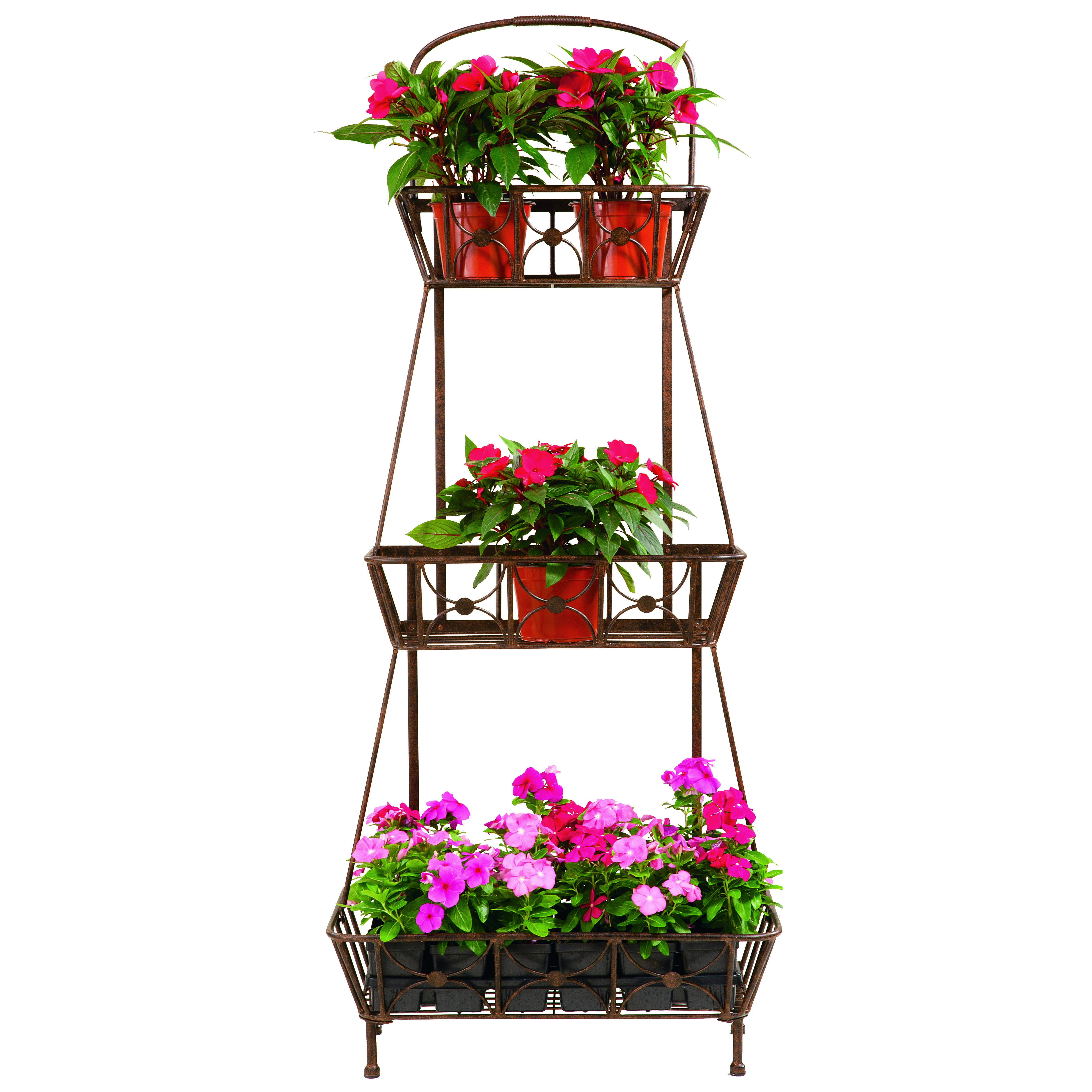 Deer Park 3 Basket Floor Planter