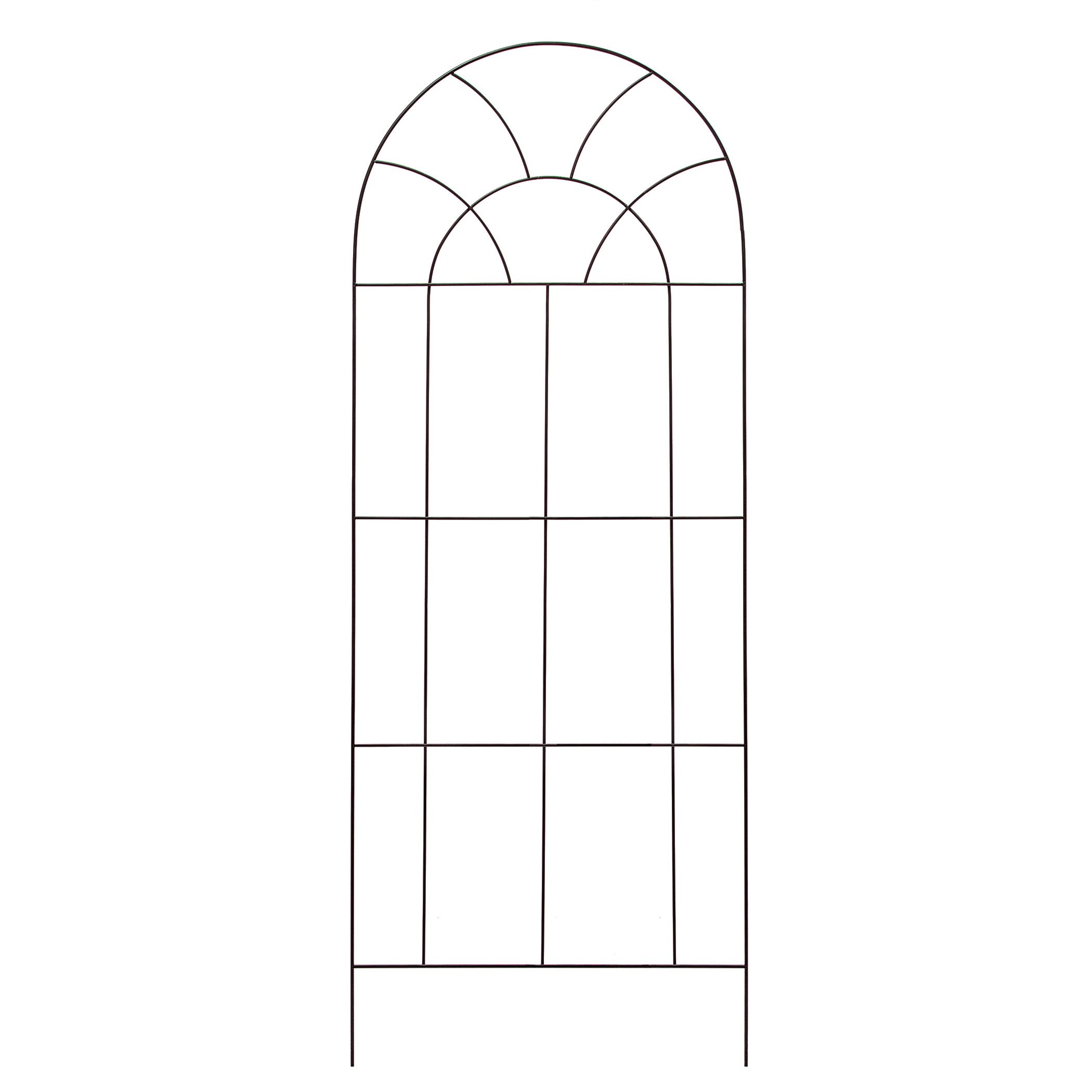 Deer Park 60" x 24" Arch Trellis Black