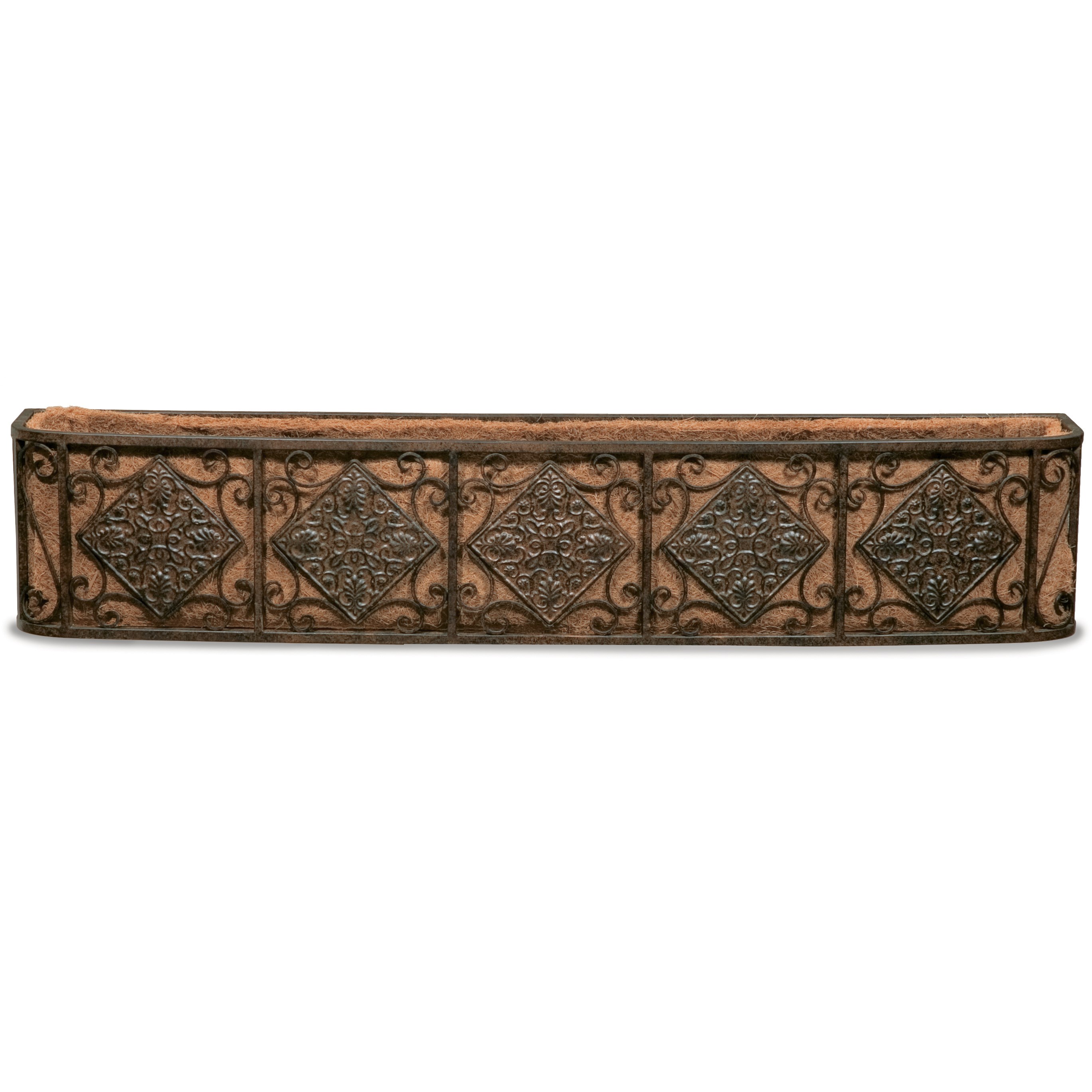 Deer Park Large Diamond Window Box Deck Rail Planter — priced per each; minimum 4; multiples of 4