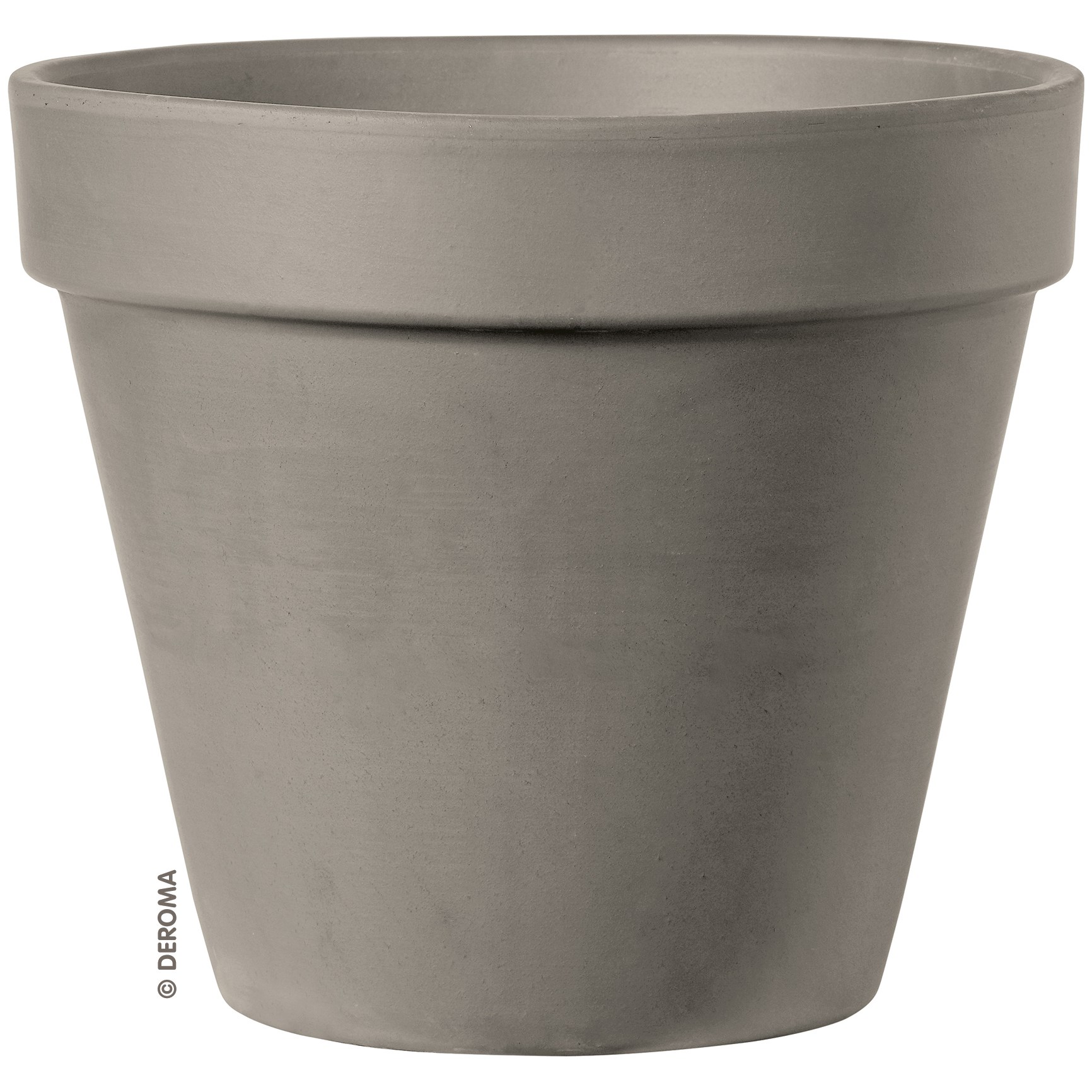 Deroma 3" Standard Pot Grafite Clay Case Pack — priced per each; minimum 48; multiples of 48