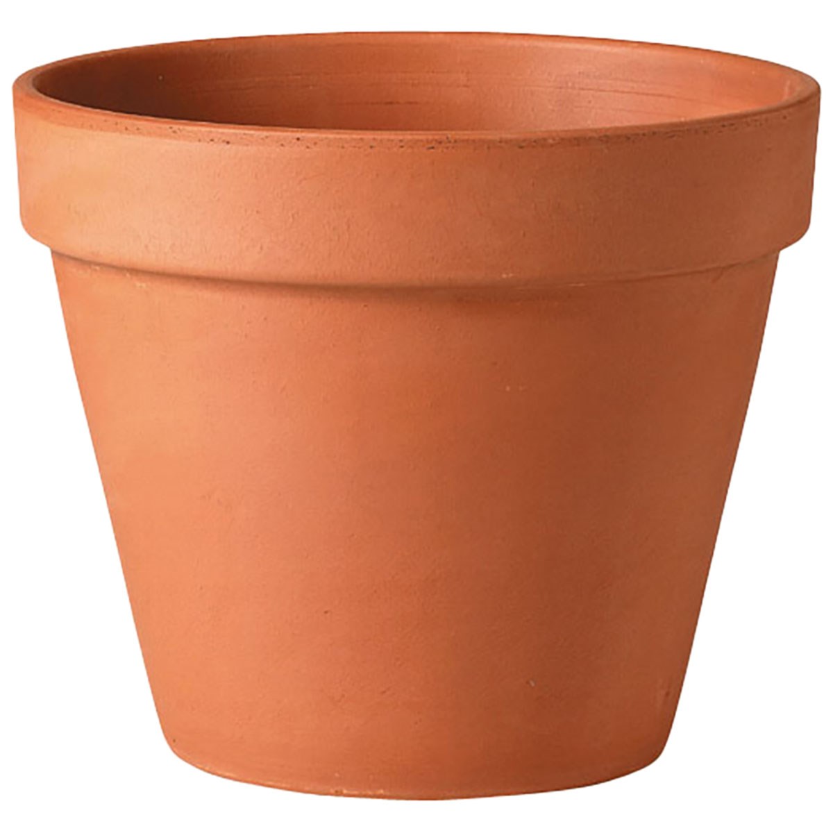 Deroma 14" Standard Pot Terra Cotta Clay — Single Unit