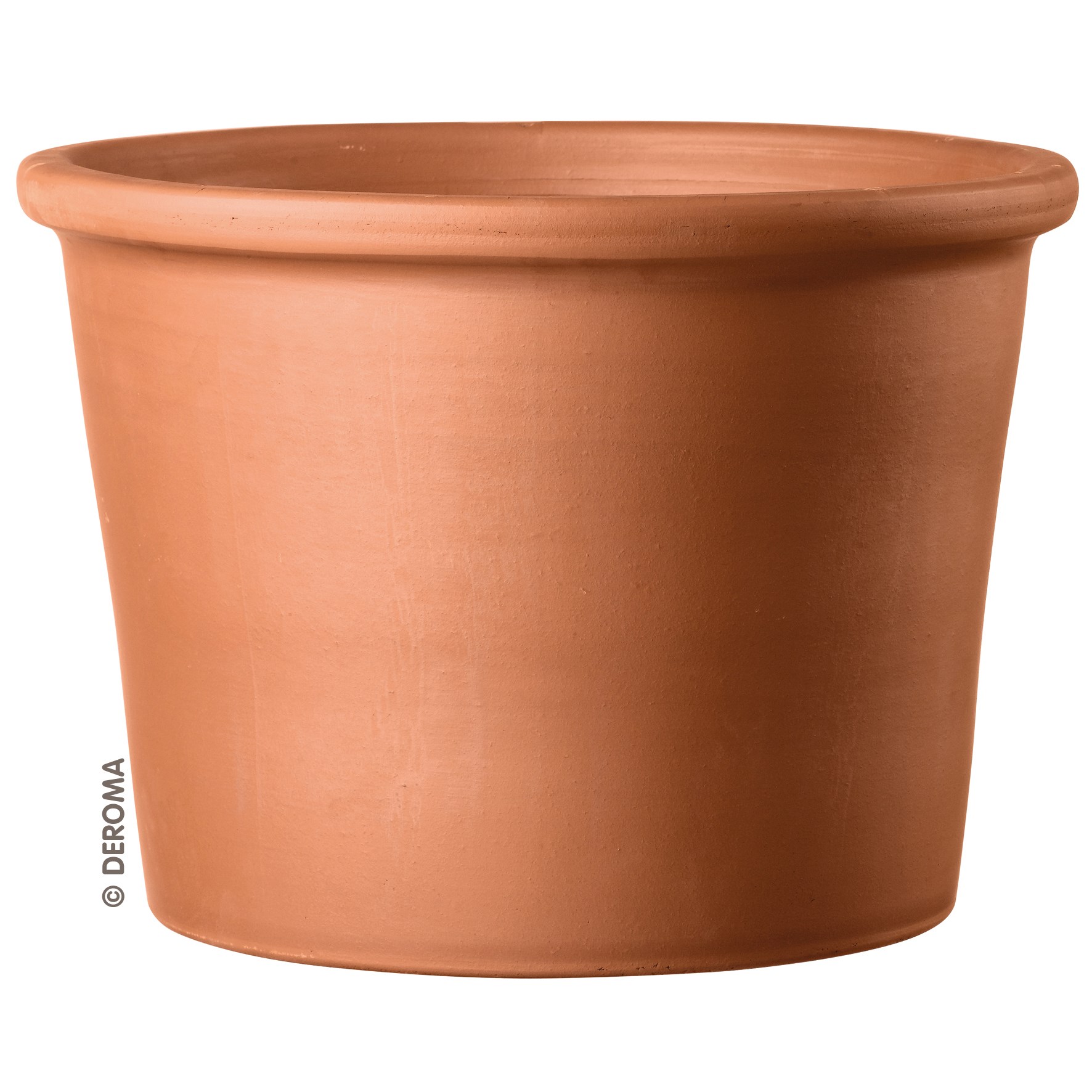 Deroma 10.95" Cylinder Pot Terra Cotta Case Pack — priced per each; minimum 4; multiples of 4