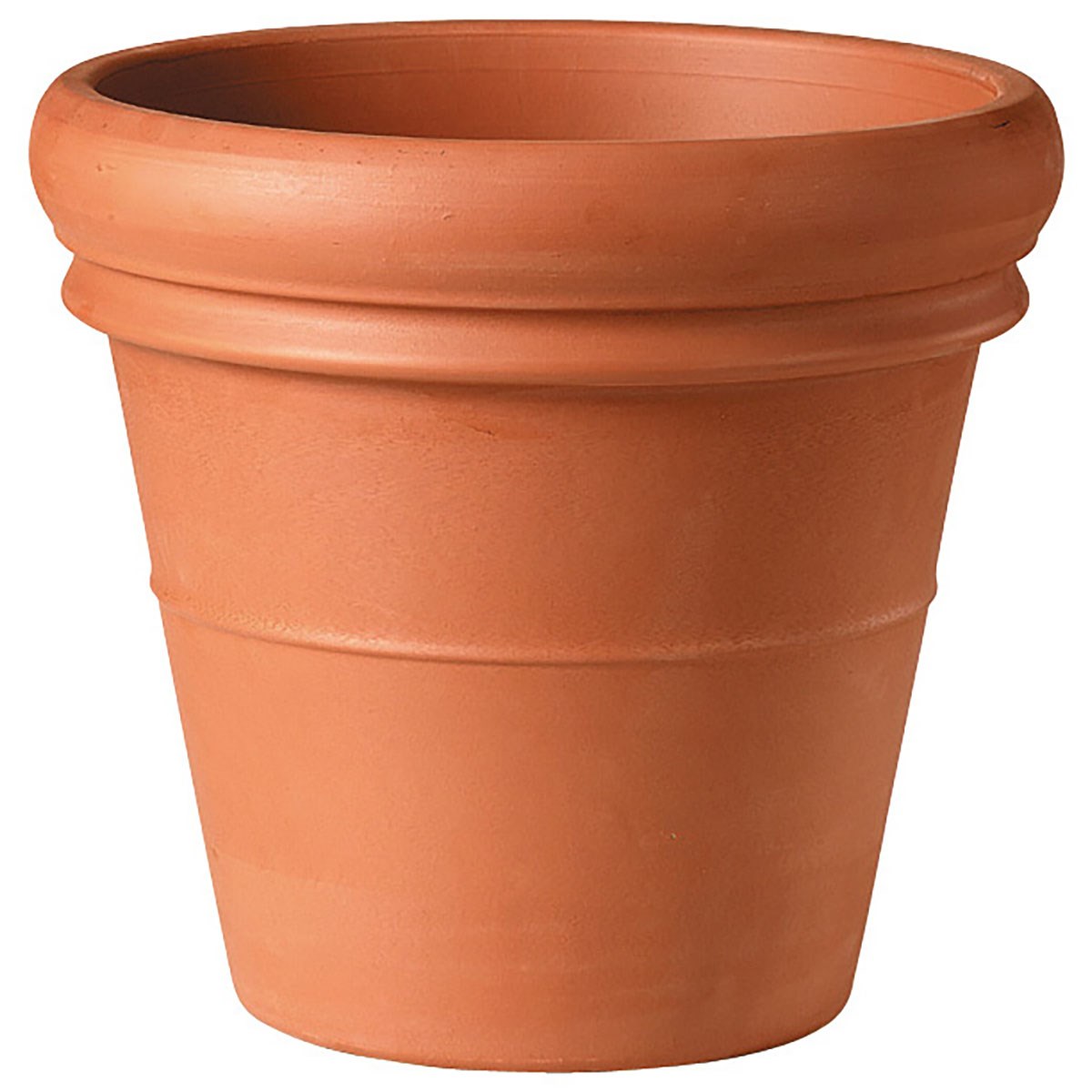 Deroma 20" Heavy Rim Pot Terra Cotta — Single Unit