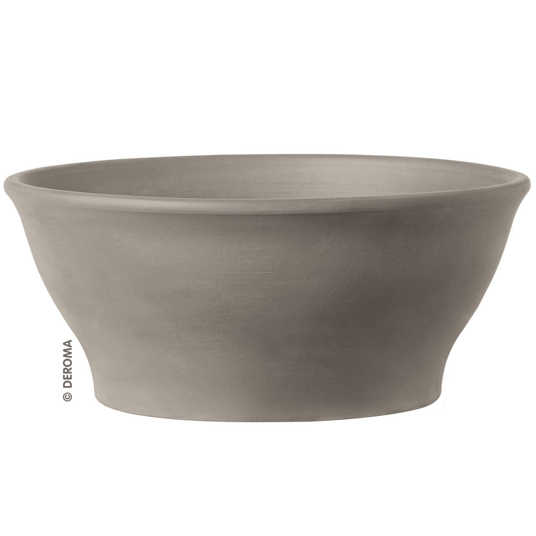 Deroma 9.1" Bowl Smooth Grafite Clay Case Pack — priced per each; minimum 6; multiples of 6