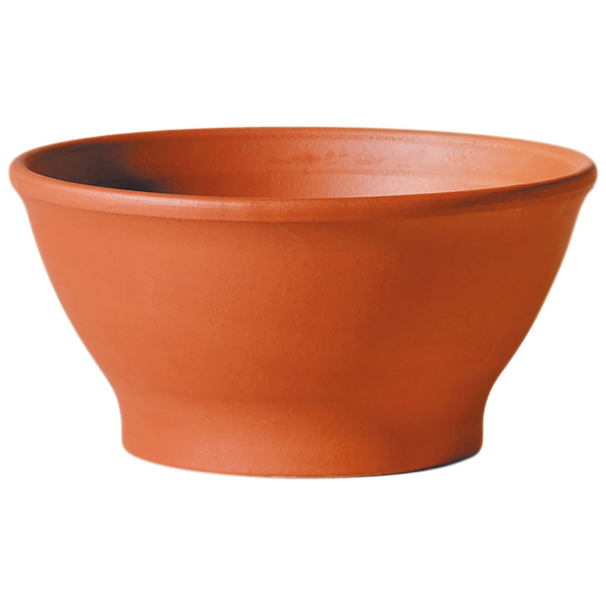 Deroma 10" Bowl Smooth Terra Cotta Clay Case Pack — priced per each; minimum 3; multiples of 3