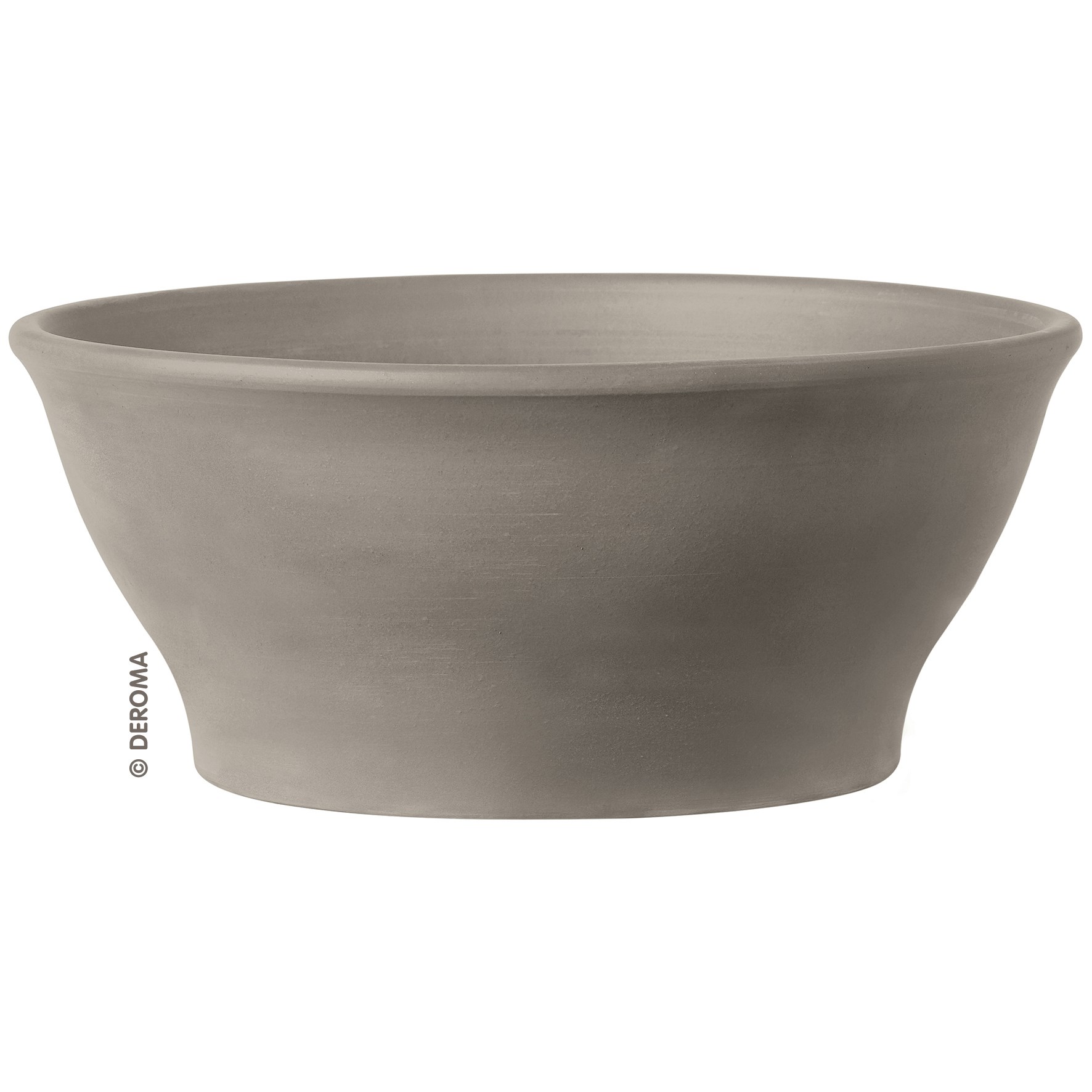 Deroma 10.6" Bowl Smooth Grafite Clay Case Pack — priced per each; minimum 3; multiples of 3