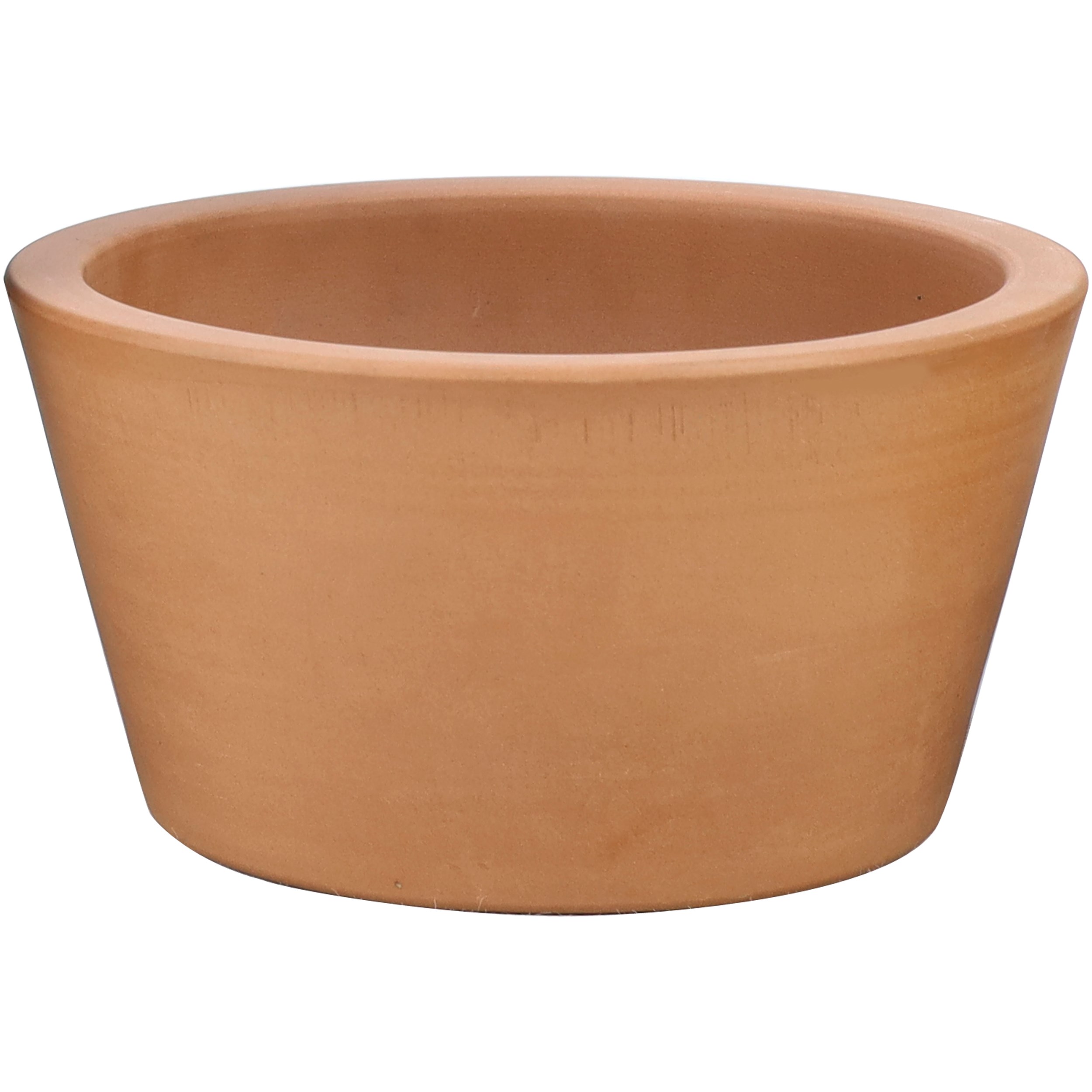 Deroma 8.5" Cholla Pot Grafite Clay Case Pack — priced per each; minimum 4; multiples of 4