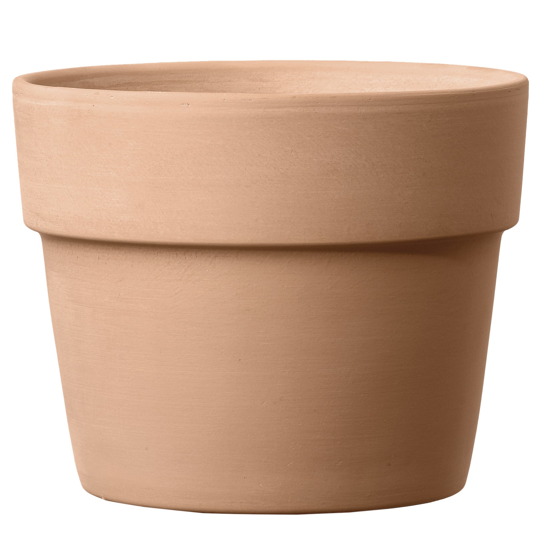 Deroma 5.9" Perfetto Pot No Hole Blush Clay Case Pack — priced per each; minimum 12; multiples of 12