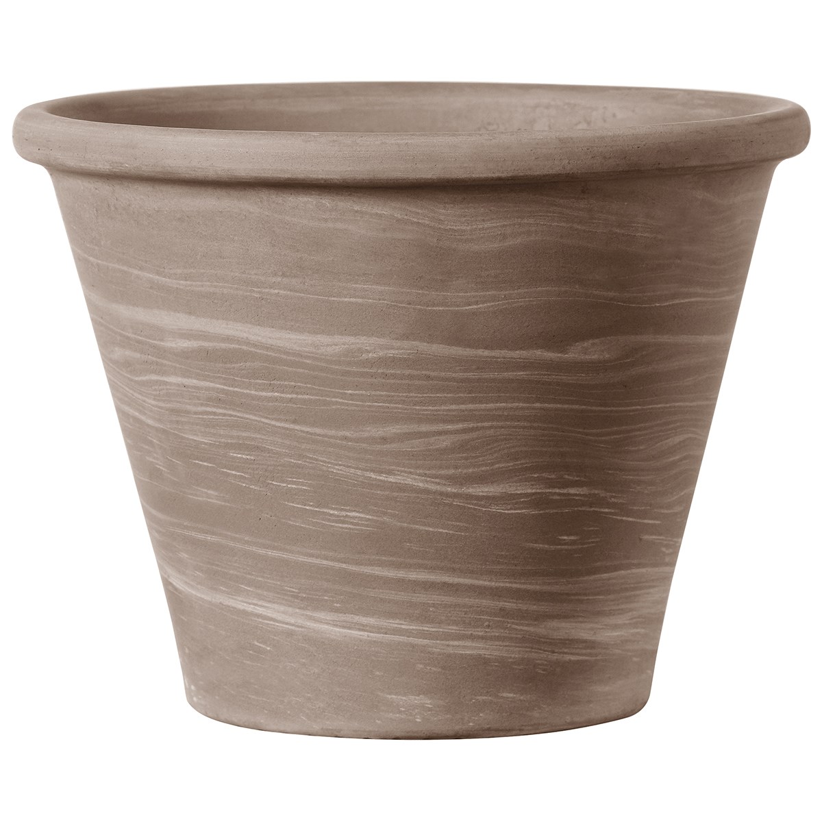 Deroma 8.3" Vasum Duo Pot Grafite Clay Case Pack — priced per each; minimum 10; multiples of 10