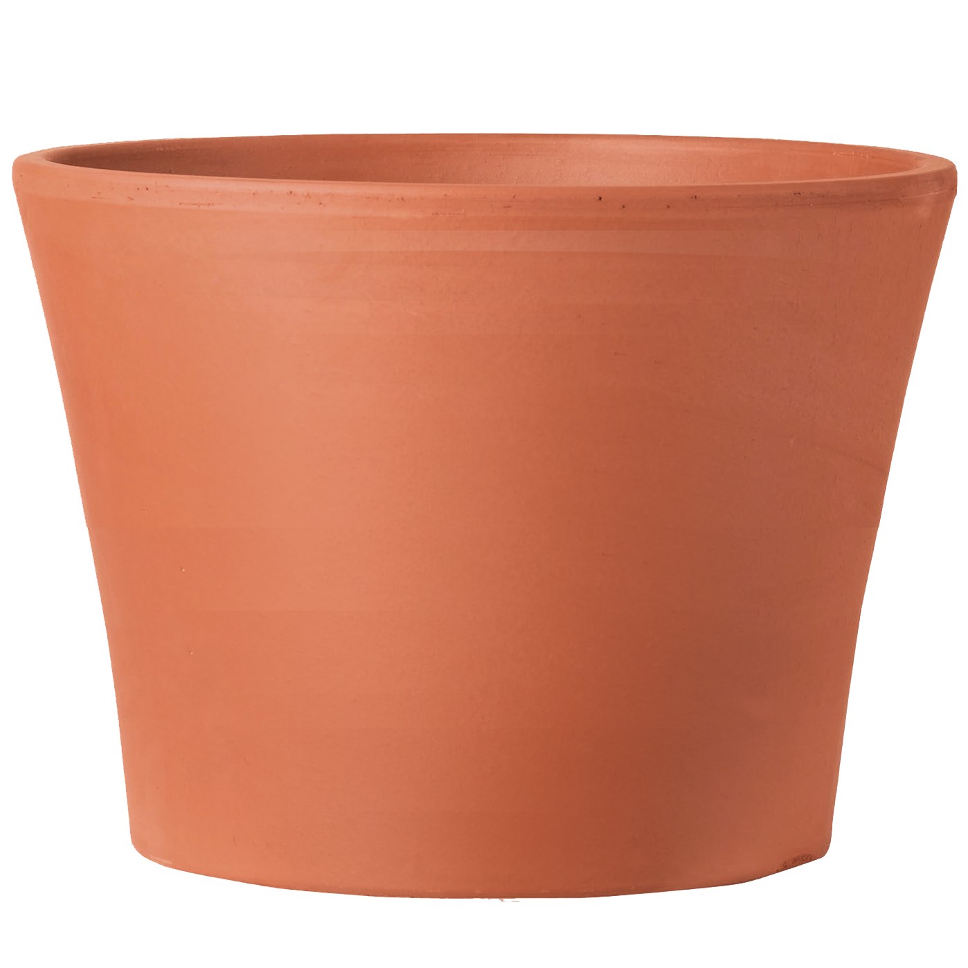 Deroma 5.5" Half Cono Pot Terra Cotta Case Pack — priced per each; minimum 10; multiples of 10