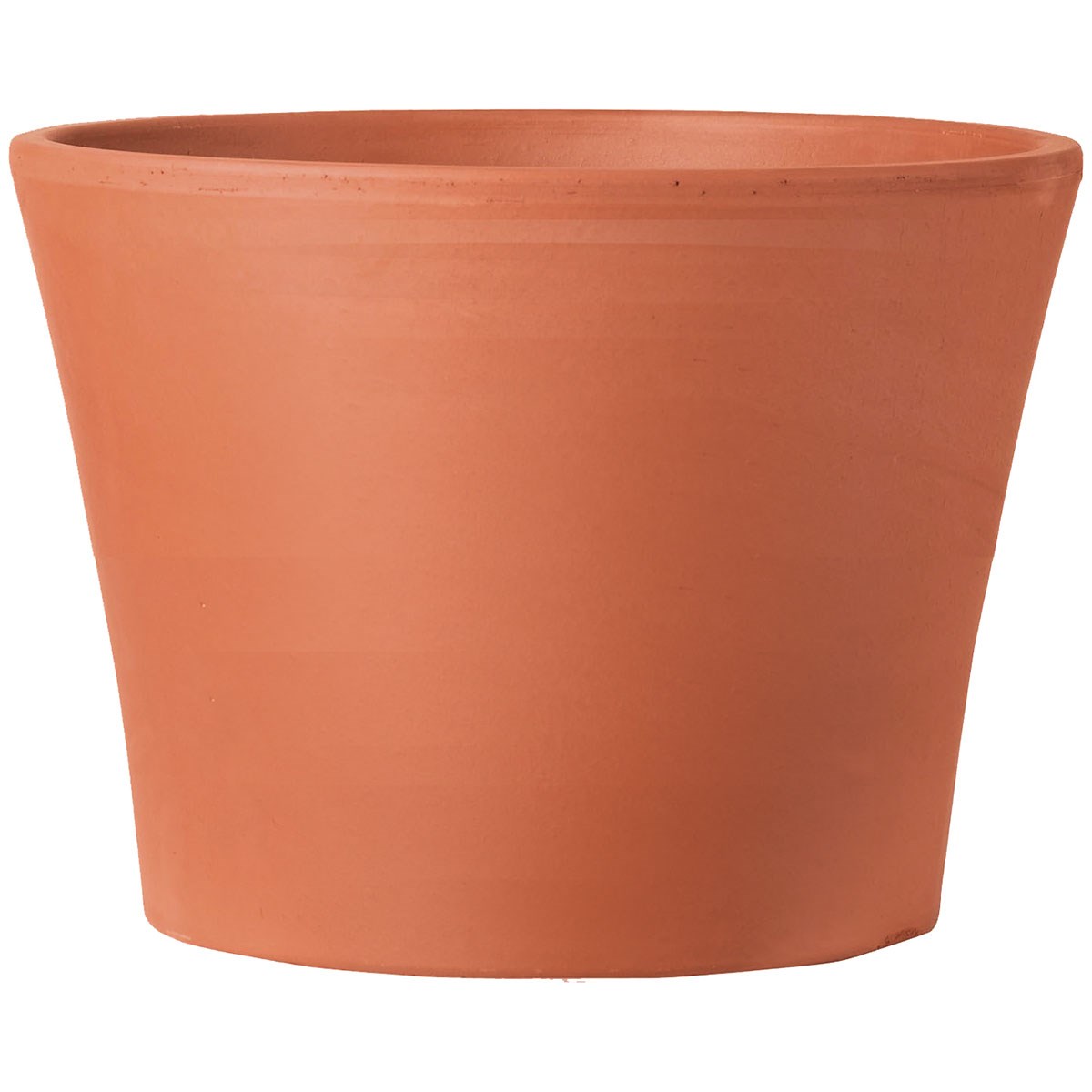 Deroma Half Cone 4.3" Pot Terra Cotta Case Pack — priced per each; minimum 24; multiples of 24