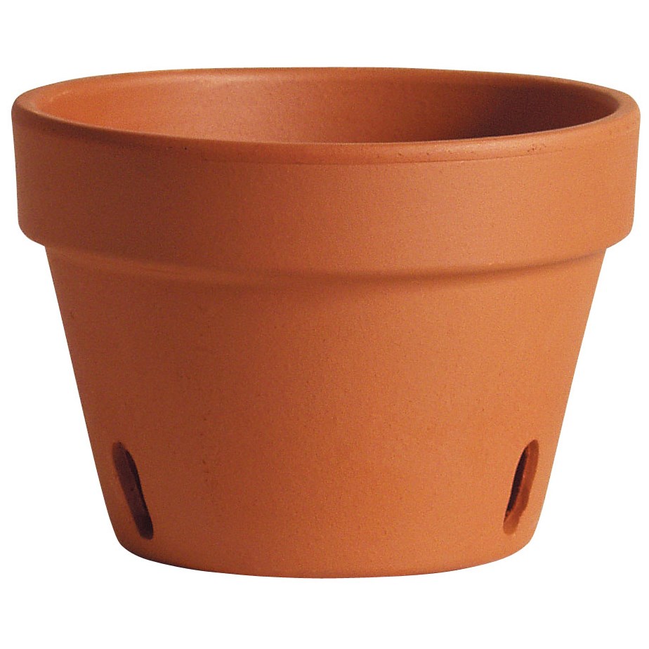 Deroma Orchid TC 5.3" Terra Cotta Clay Case Pack — priced per each; minimum 24; multiples of 24