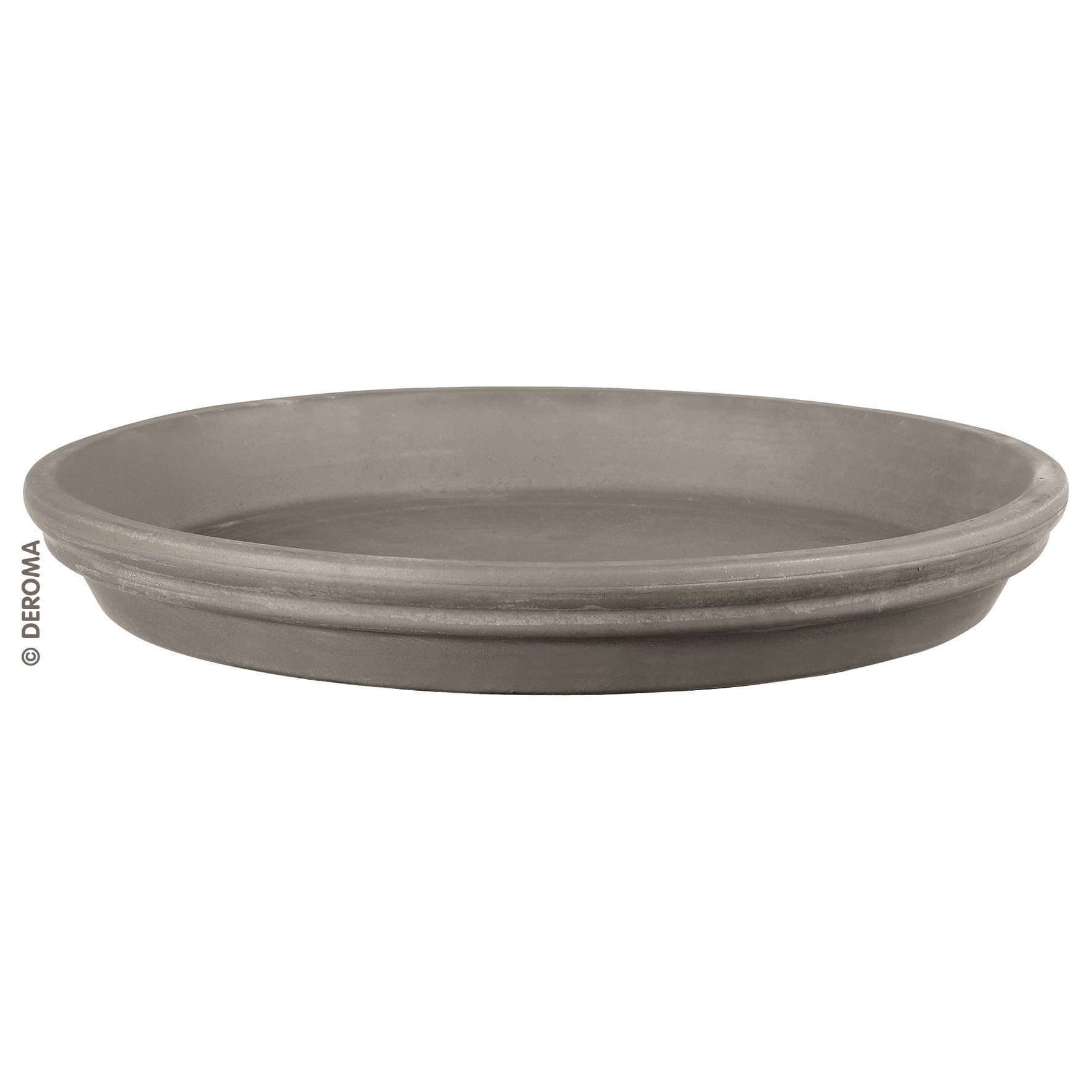 Deroma 8.3" Saucer Grafite Clay Case Pack — priced per each; minimum 24; multiples of 24