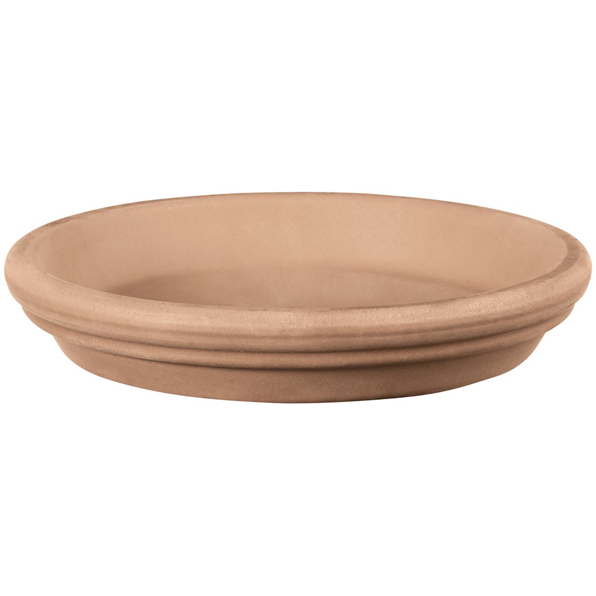 Deroma 8.27" Saucer Cache Blush Clay Case Pack — priced per each; minimum 24; multiples of 24