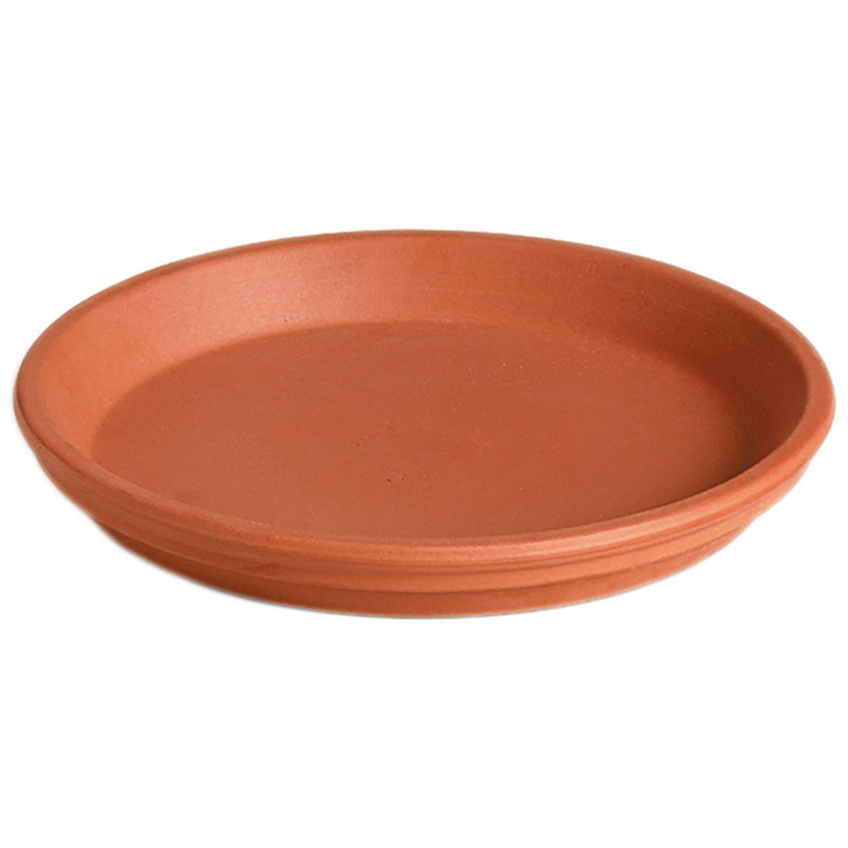 Deroma 18.1 Saucer Terra Cotta Clay Case Pack — priced per each; minimum 3; multiples of 3