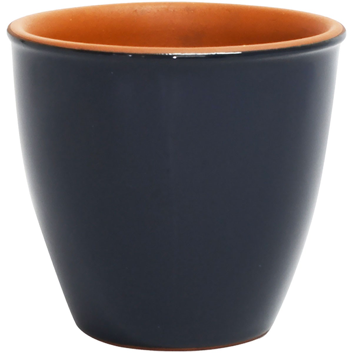 Deroma 5.4" Bell Flower Pot Navy — priced per each; minimum 12; multiples of 12