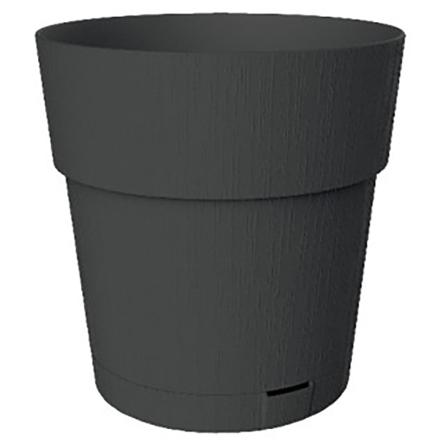 Deroma 9.8" Pianeta Water Reserve Plastic Black — priced per each; minimum 6; multiples of 6