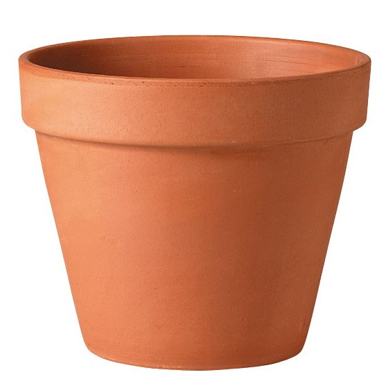 Deroma 12.2" Standard Pot Terra Cotta Case Pack — priced per each; minimum 3; multiples of 3
