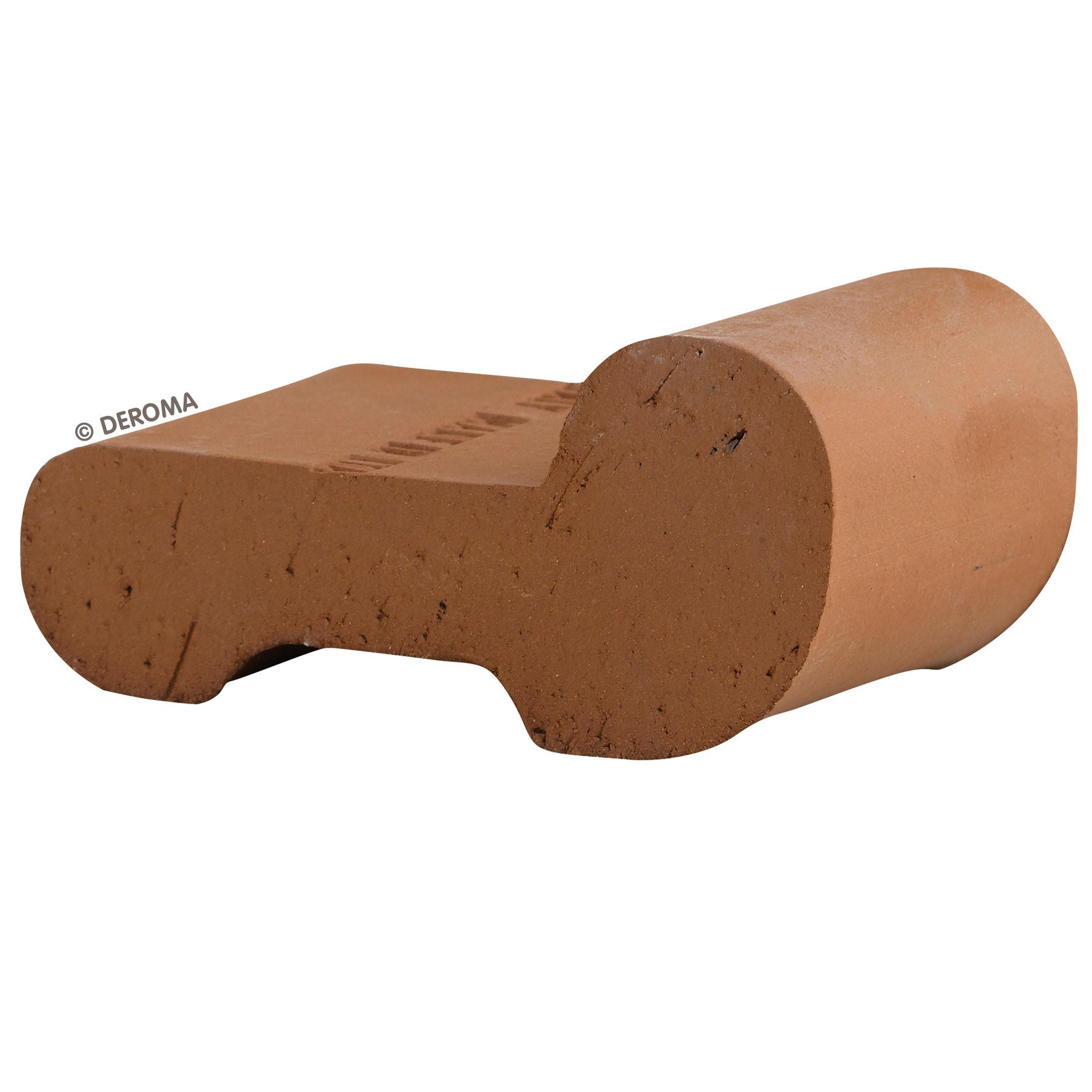 Deroma 1.6" Pot Feet 3pk Terra Cotta Clay — Single Unit