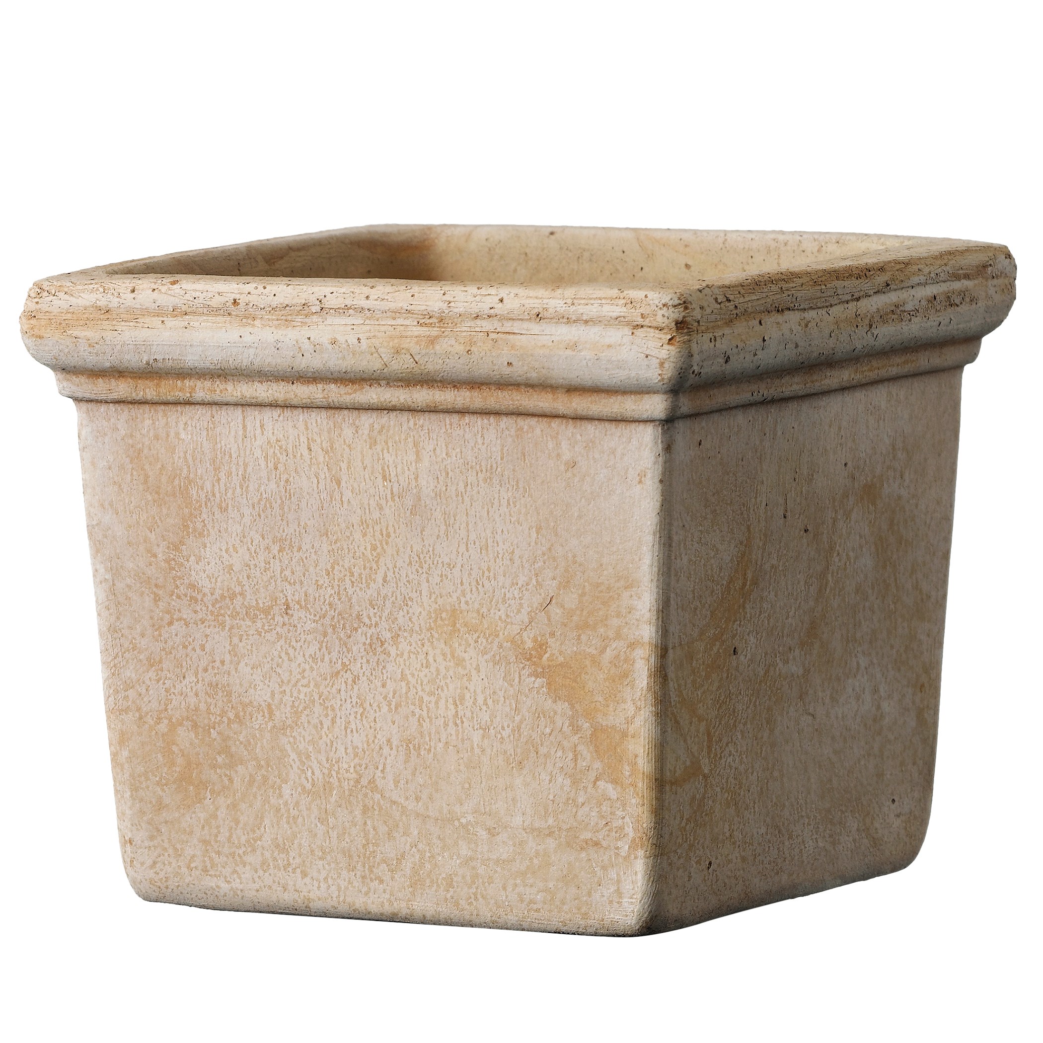 Deroma 4.3" Siena Mini Square Pot Galestro Case Pack — priced per each; minimum 6; multiples of 6