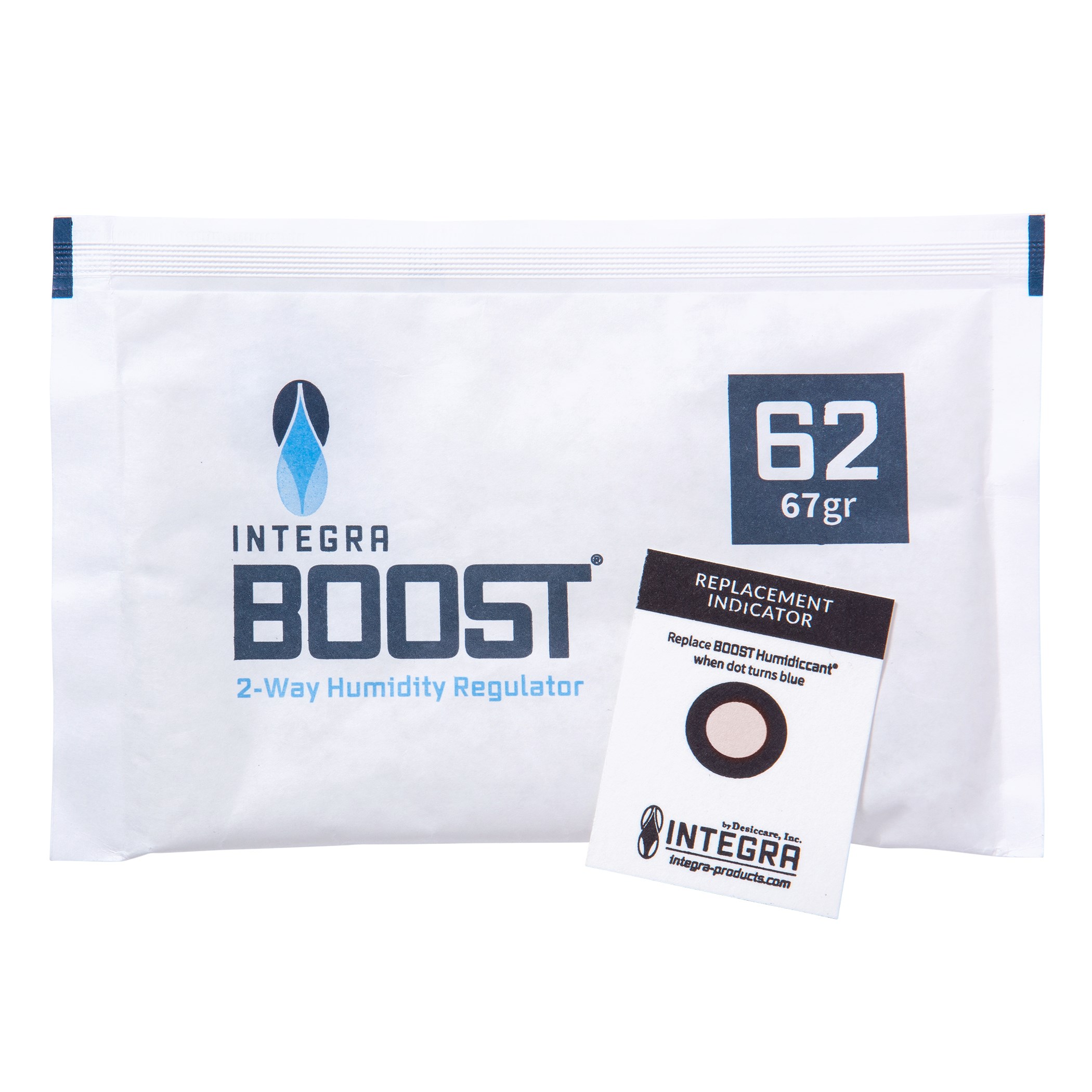 Desiccare / Integra 67g RH 62% Ret Ind Overwrap HIC 8CS/MC — priced per each; minimum 12; multiples of 12