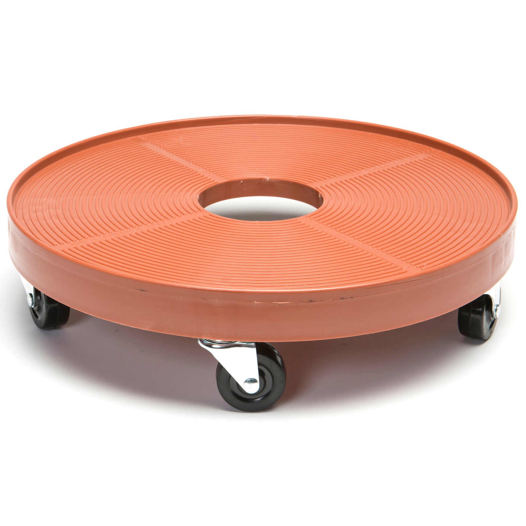 Devault 16" Plant Dolly with Hole Terra Cotta — priced per each; minimum 8; multiples of 8