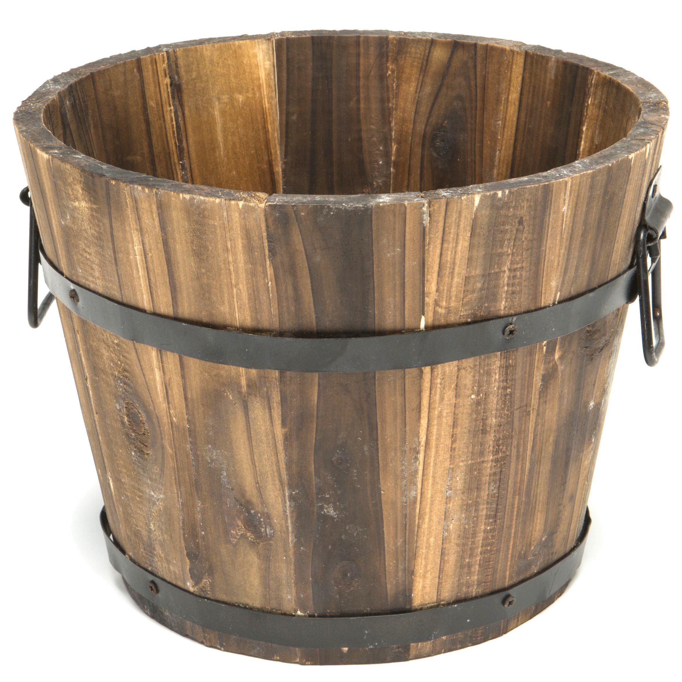 Devault 10" x 6" Small Whiskey Barrel Dark Oil Stain — priced per each; minimum 5; multiples of 5