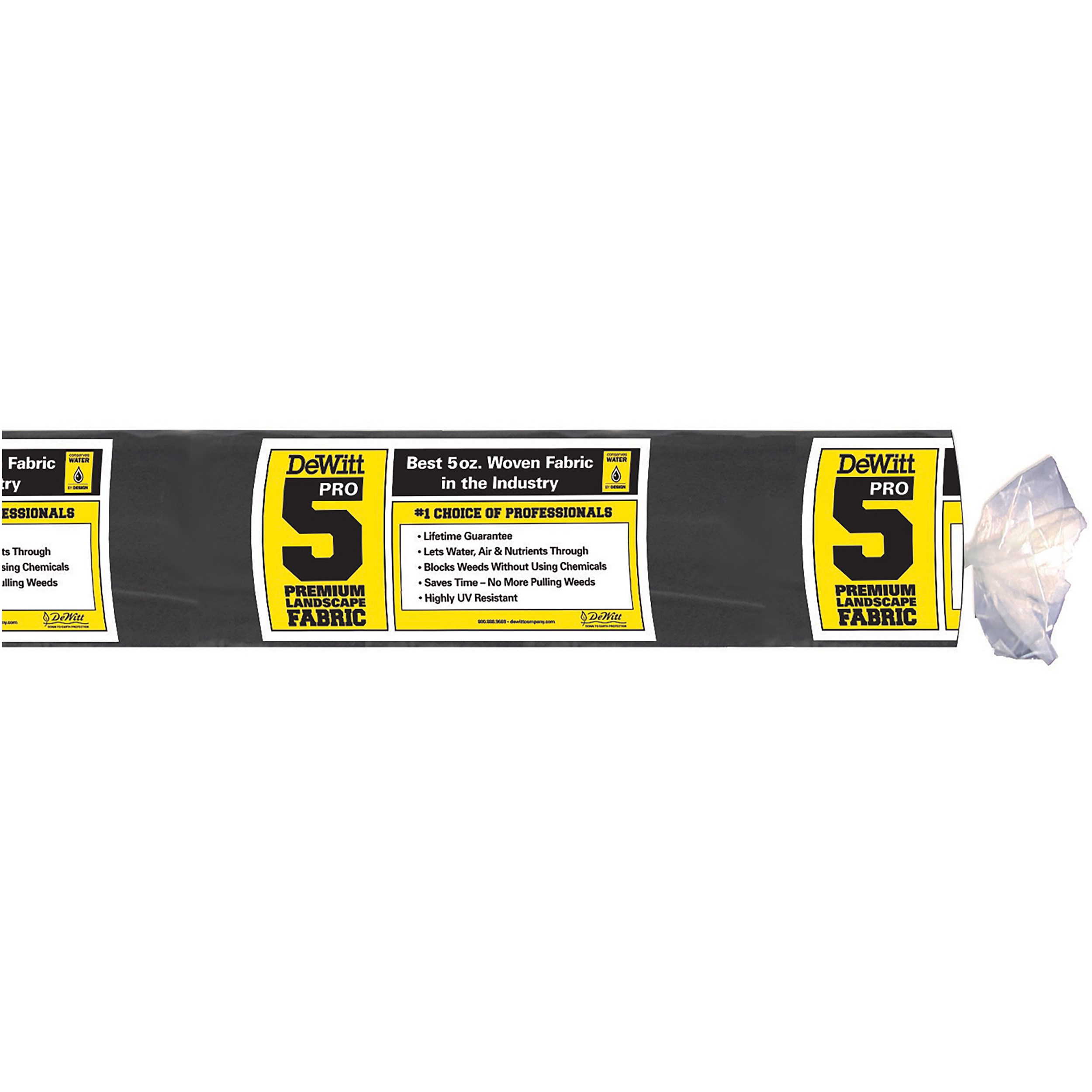 Dewitt 12'x250' Bulk Pro 5 Barrier 5oz Fabric Folded