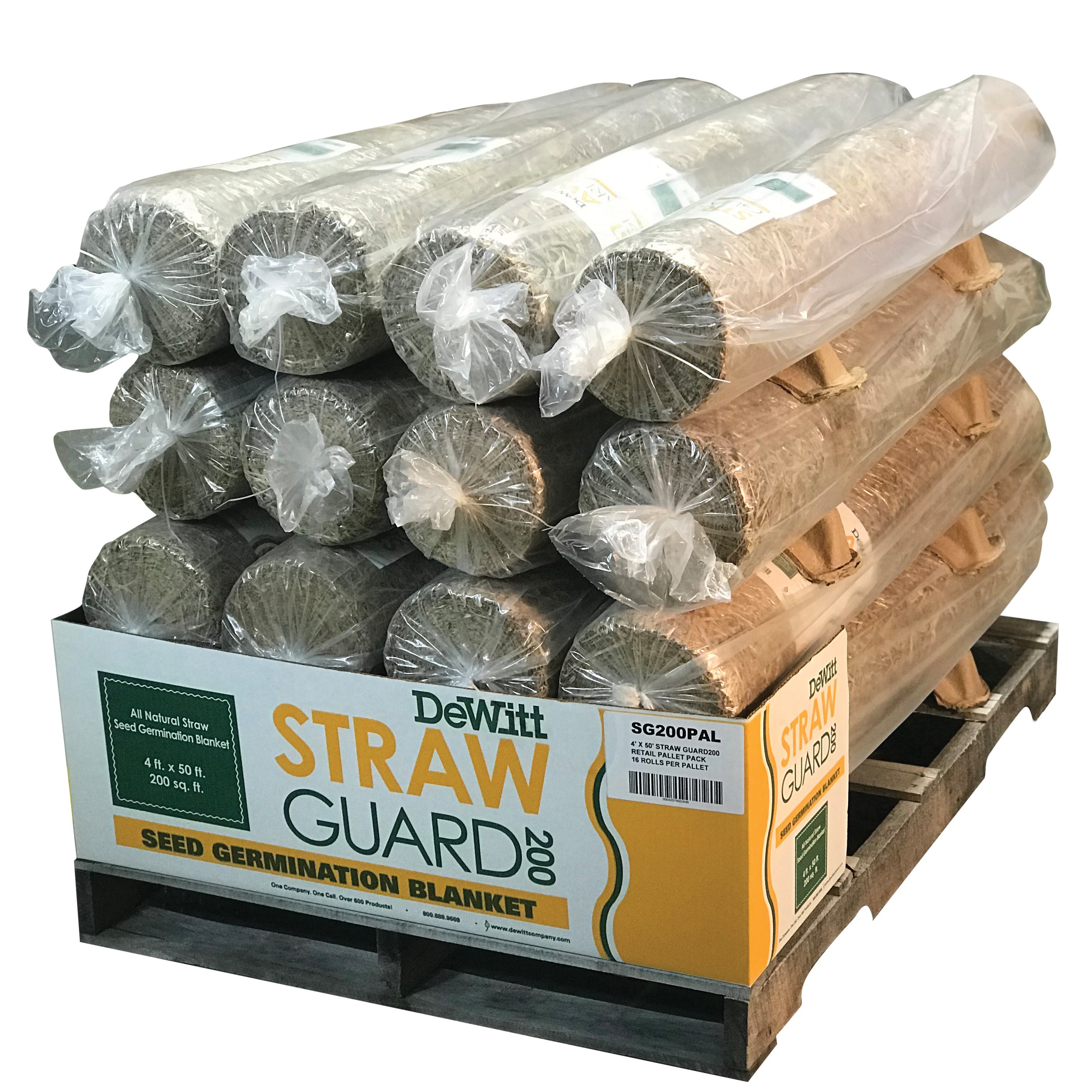 Dewitt 4'x50' Straw Guard 200 Pallet Pack — priced per each; minimum 36; multiples of 36