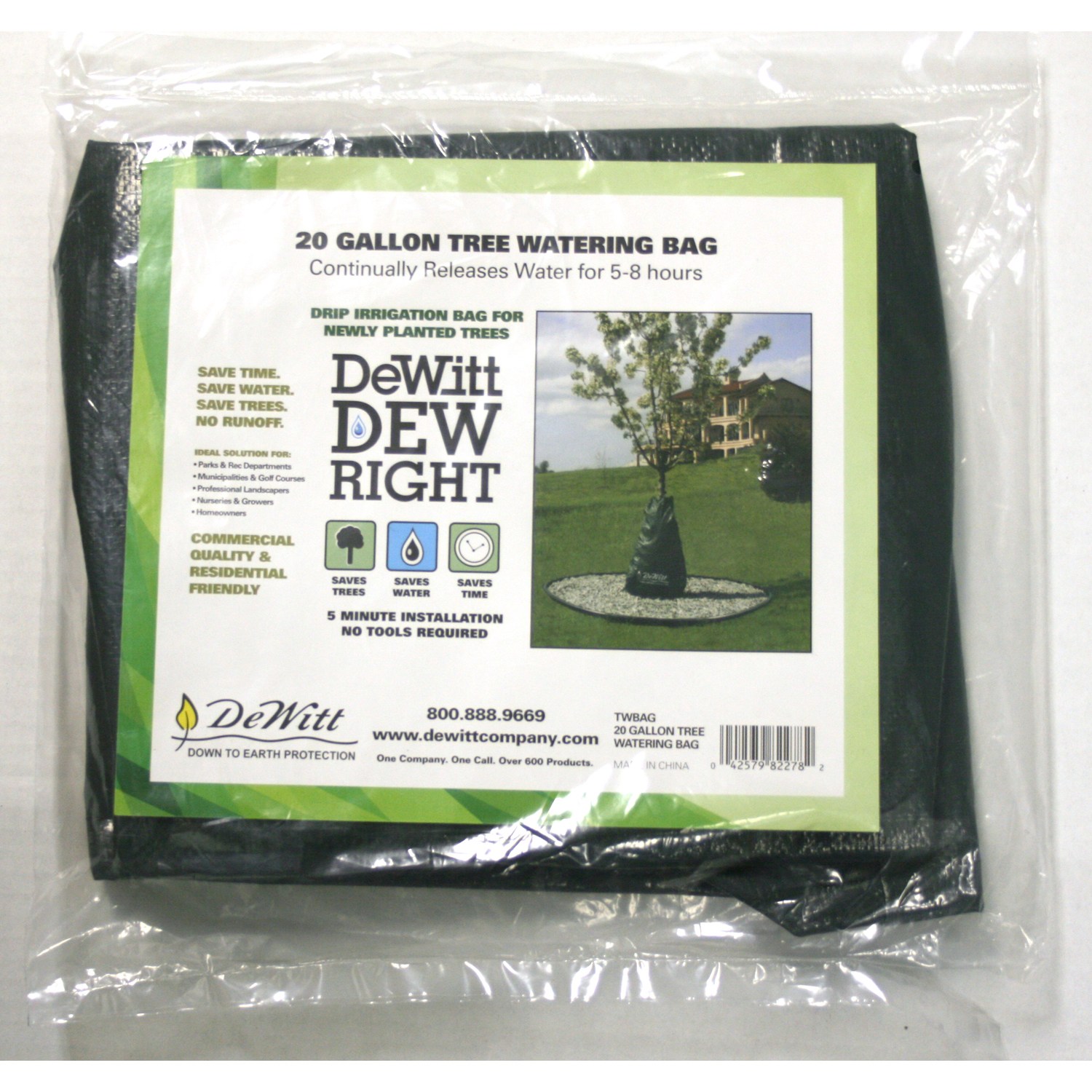 Dewitt 15Gal Dew Right Drip Irrigation Water Bag — priced per each; minimum 36; multiples of 36