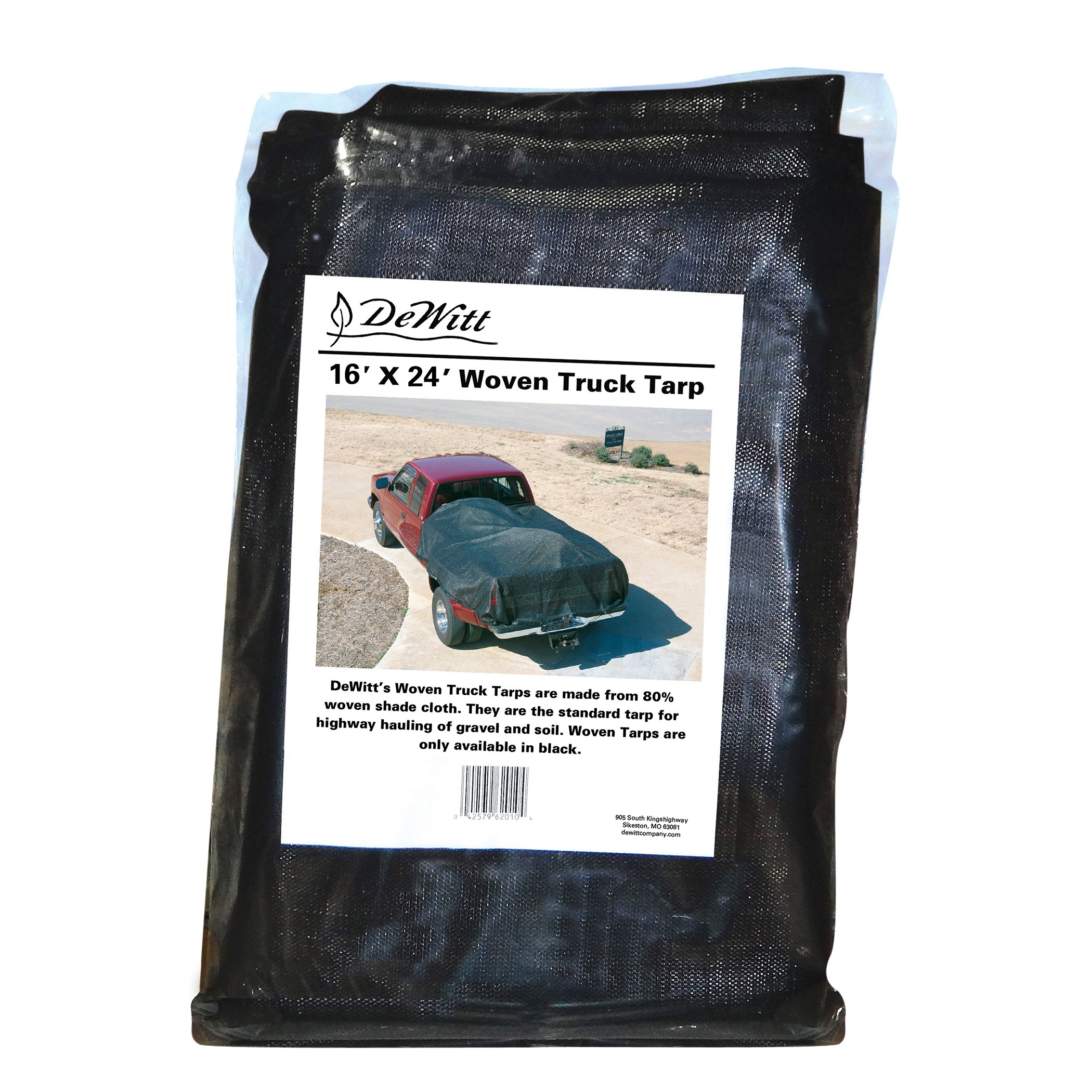 Dewitt 16'x24' 80% Black Woven Shade Truck Tarp