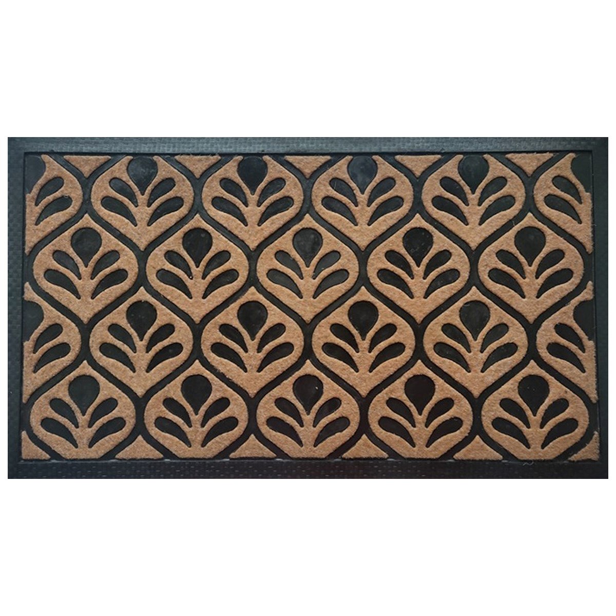DHTG 18"X30" Rubber/Poly Leaf Door Mat — priced per each; minimum 6; multiples of 6