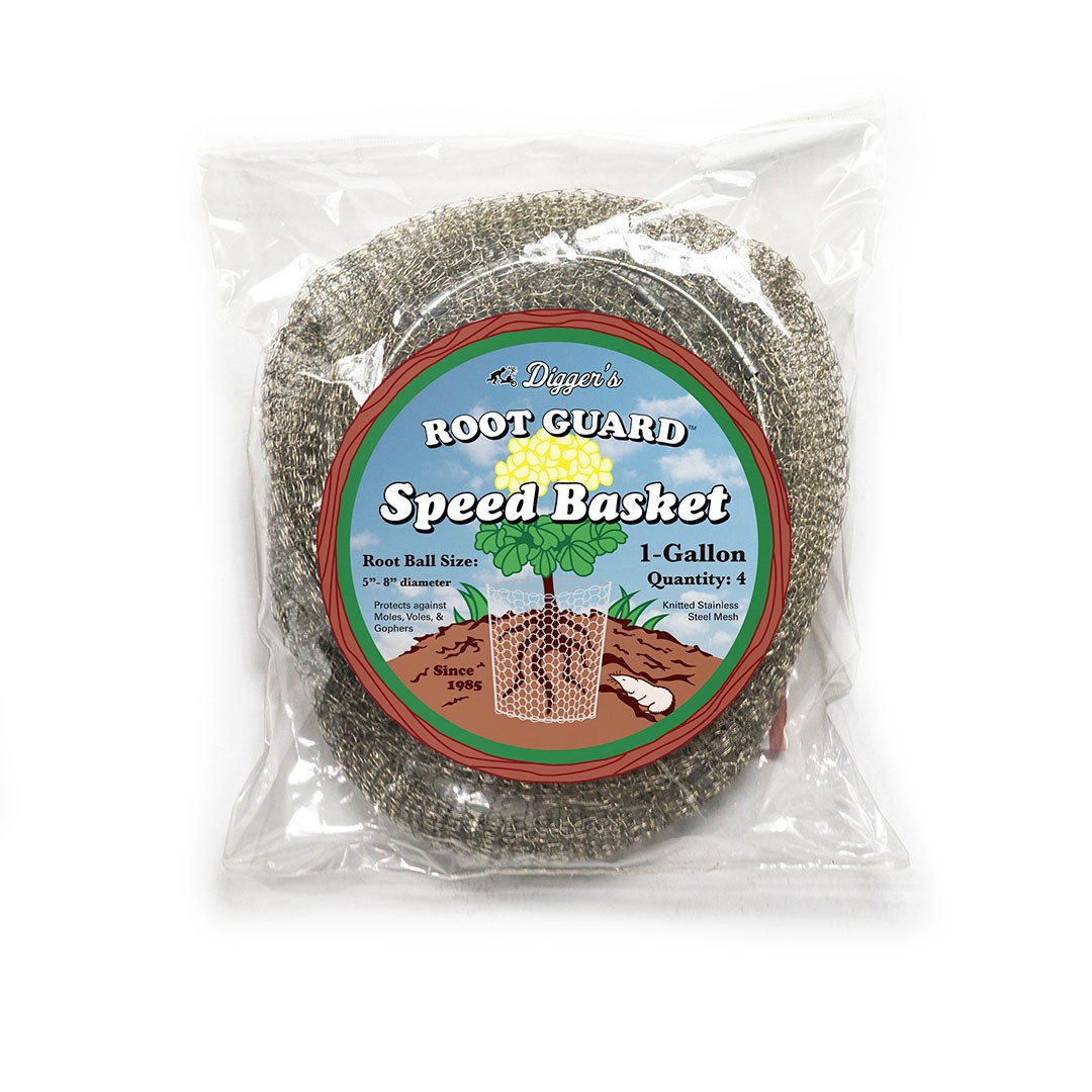 Diggers 4pk 1gal Root Guard Mole Vole & Gopher Speed Basket