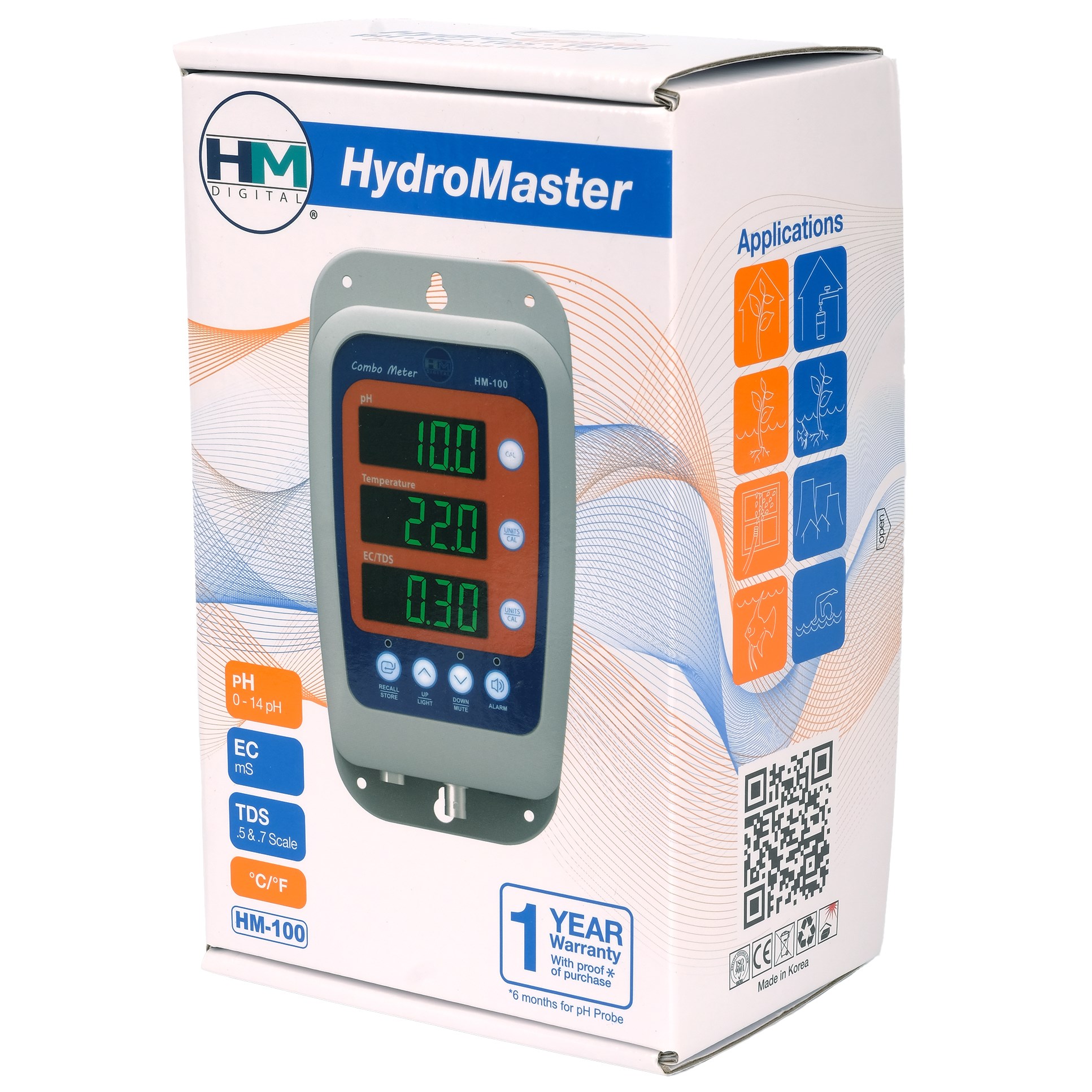 HM Digital Hydromaster - Continuous pH/TDS/EC/Temp meter - Image 3