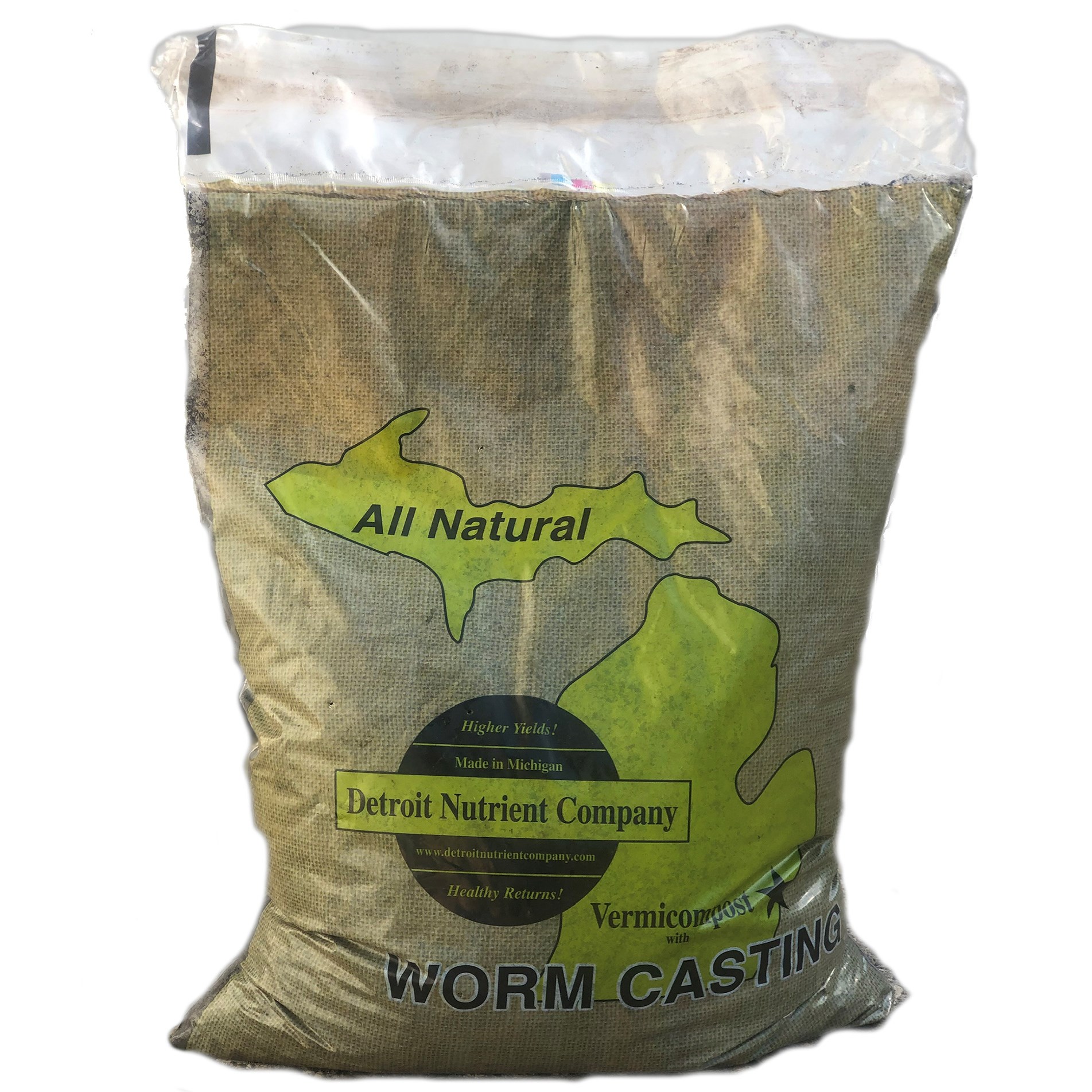 Detroit Nutrient Company 25# Vermicompost 100% Worm Castings