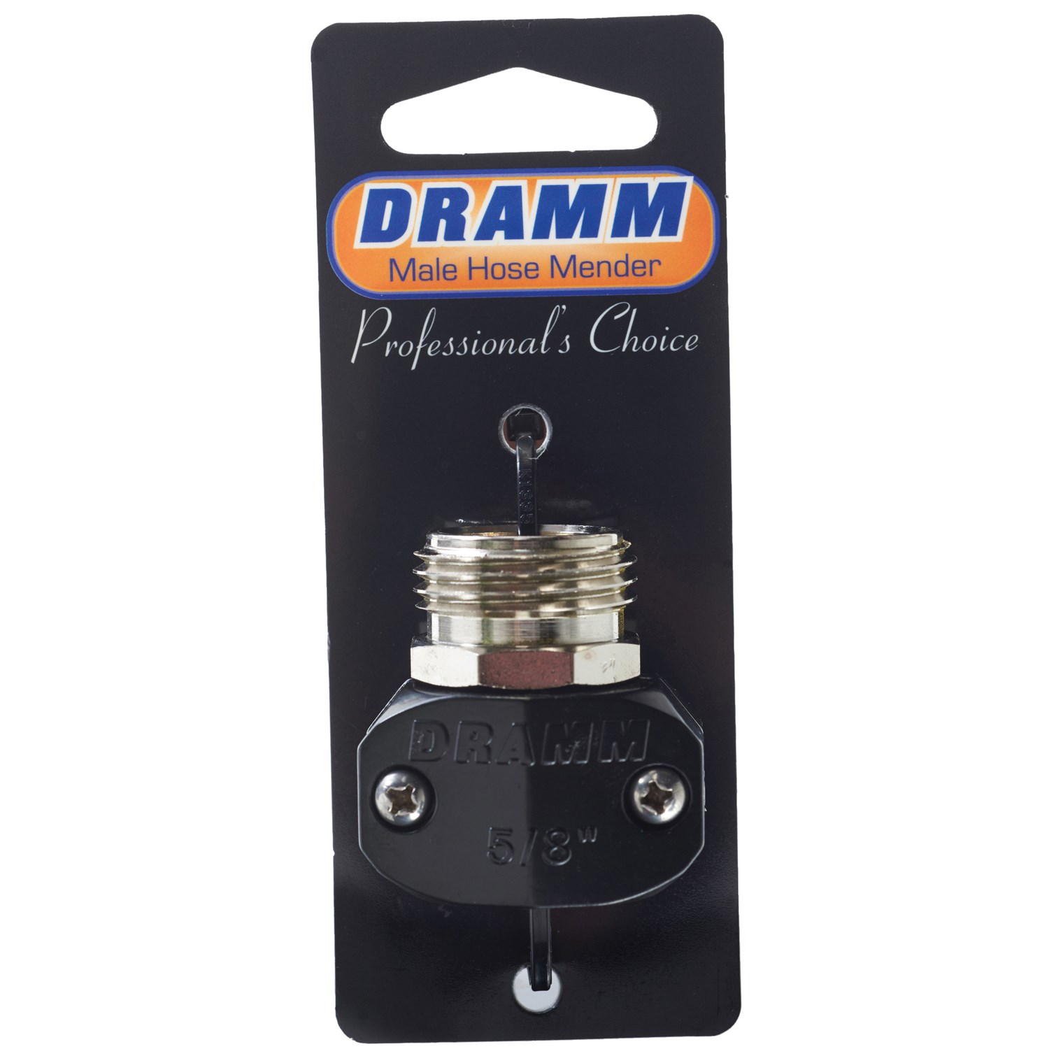 Dramm 5/8" Male Hose Mender Colorstorm Hose — priced per each; minimum 6; multiples of 6