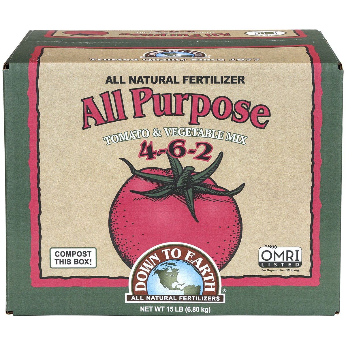 Down to Earth 15# Box All Purpose 4-6-2 (3pk of 5#)